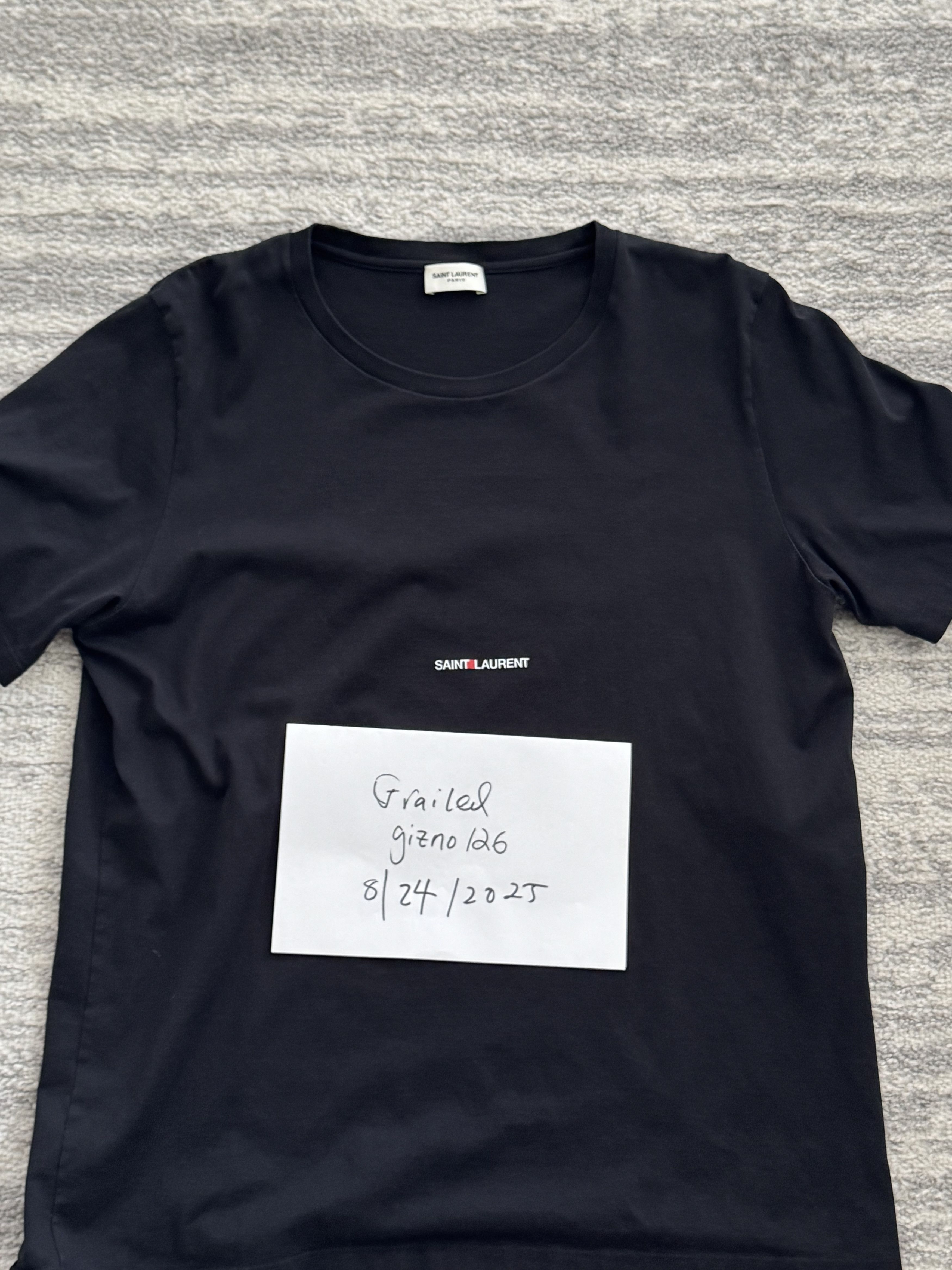 Saint Laurent Paris Saint Laurent Classic Logo Tee Size US XXL / EU 58 / 5 - 7 Thumbnail