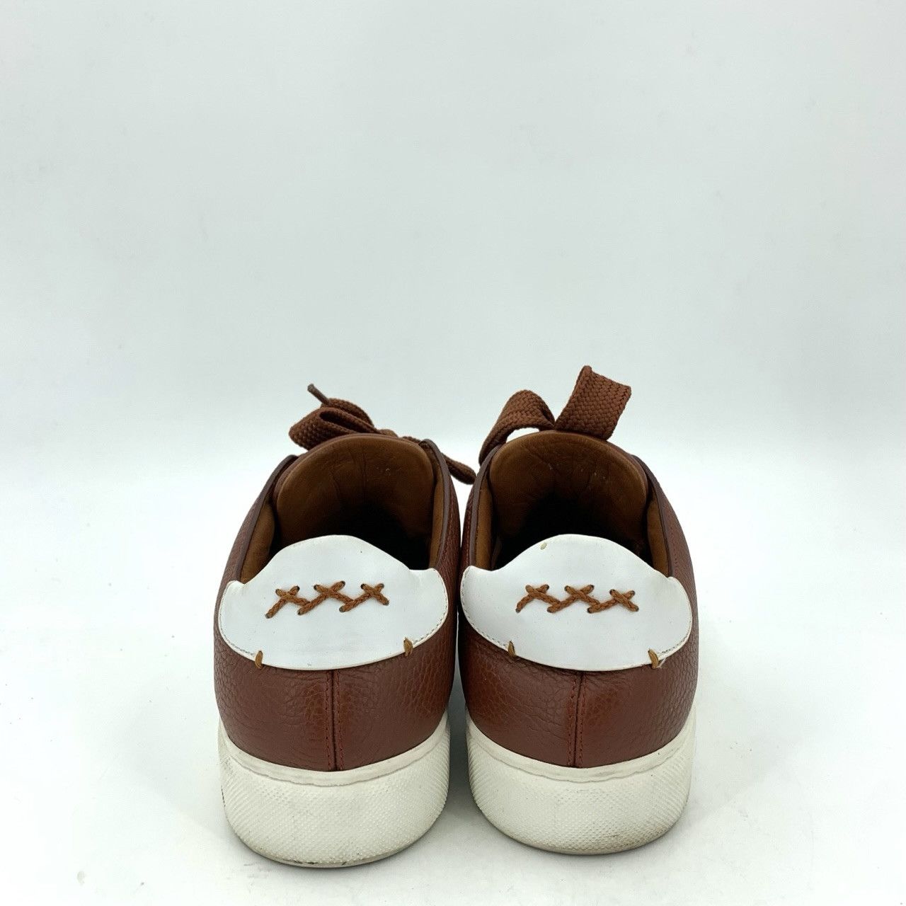 Ermenegildo Zegna Zegna Leather Lace-Up Casual Sneakers Size US 7 / EU 40 - 4 Thumbnail
