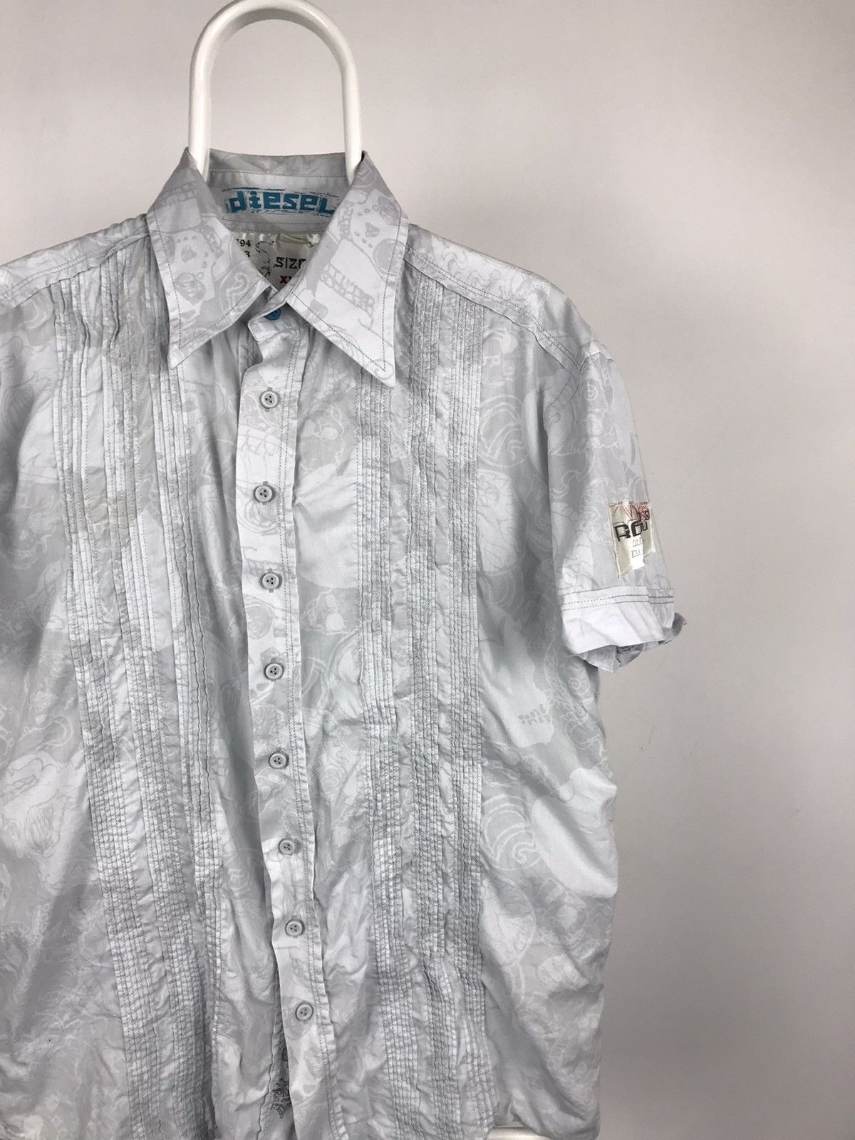 Diesel Vintage Diesel Short Sleeve Shirt Criminal Style Size US XXL / EU 58 / 5 - 2 Thumbnail