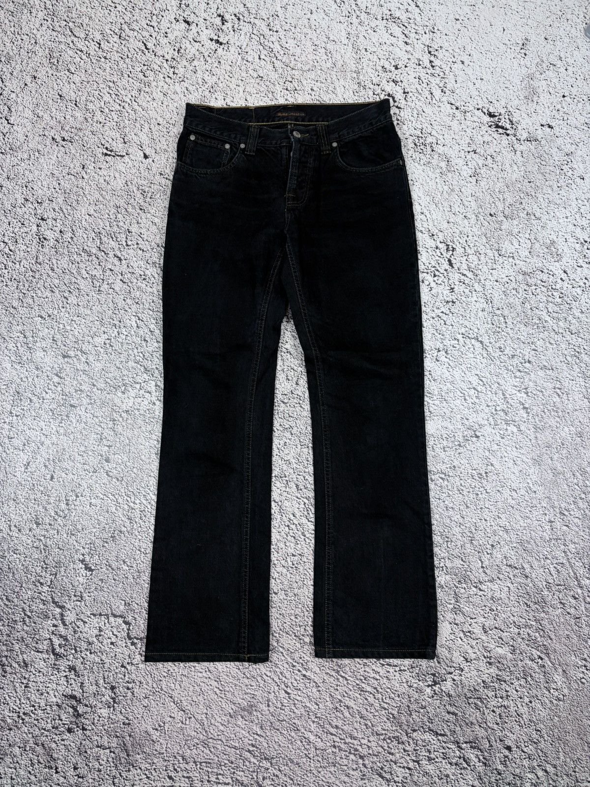 Nudie Jeans Nudie Jeans Black Contrast Stitch Denim Pants 30 Size US 30 / EU 46 - 2 Thumbnail