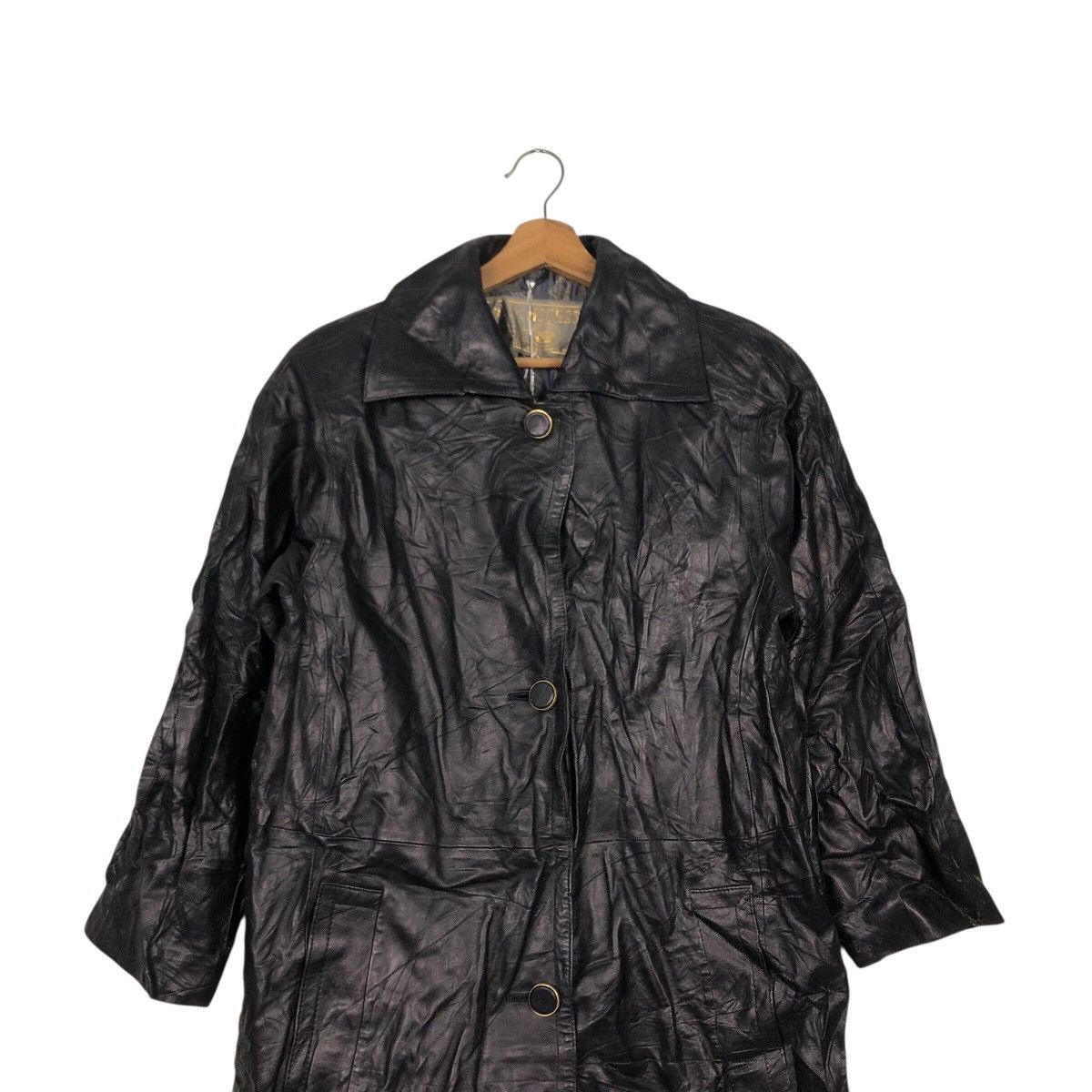 Japanese Brand 📌Vintage Leather Long Jacket Harajuku Mother Issey Miyake Size US M / EU 48-50 / 2 - 5 Thumbnail