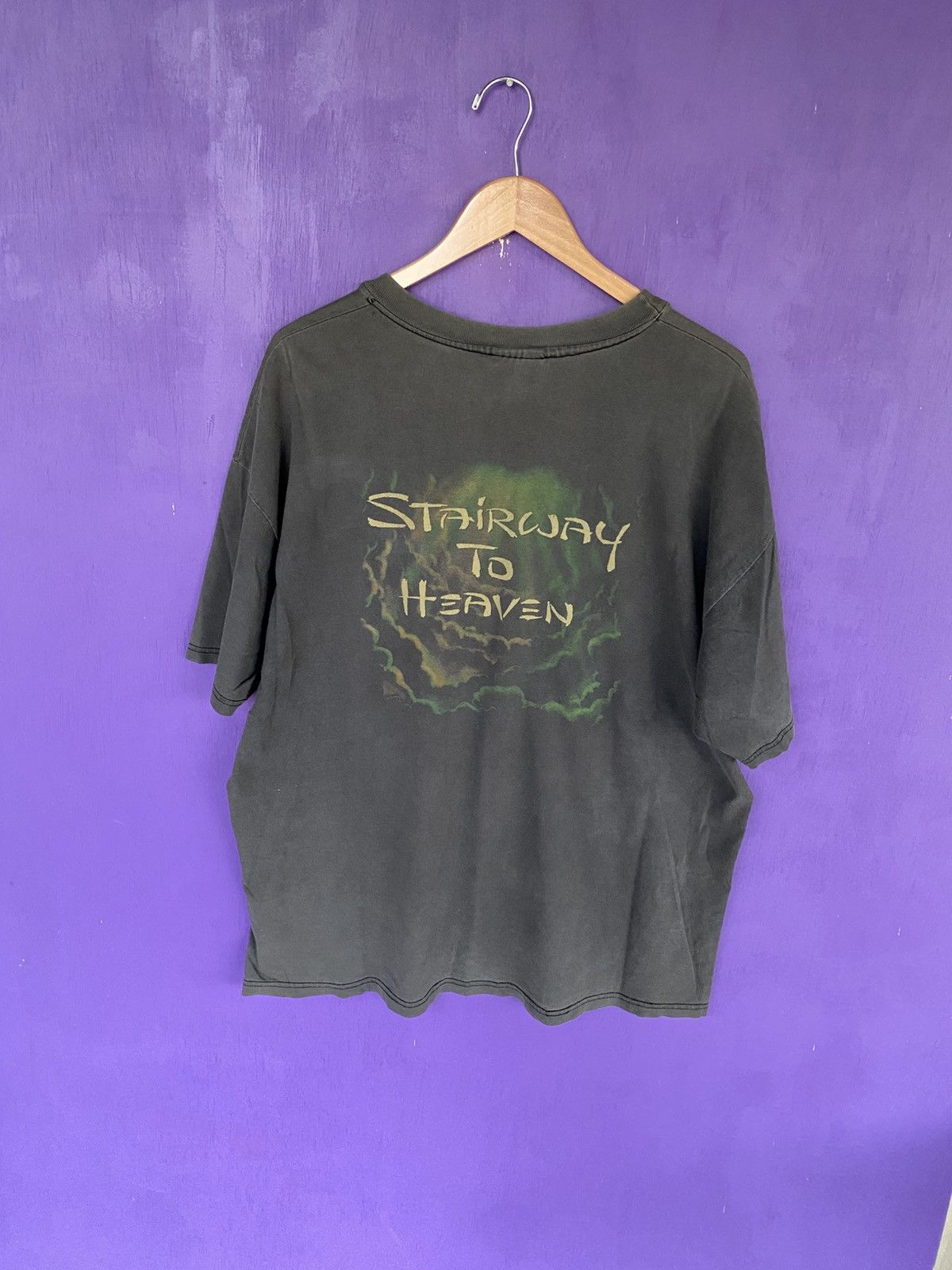 Band Tees Vintage 1997 Led Zeppelin stairway to heaven AOP t-shirt Size US XL / EU 56 / 4 - 2 Thumbnail