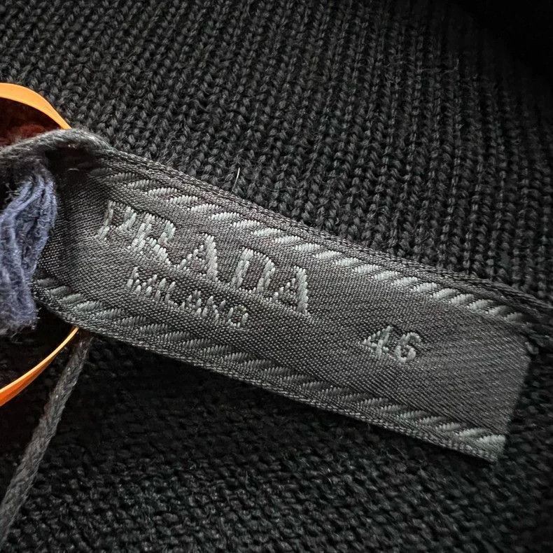 Prada Prada Labeled triangle label knitted stitching jacket 2501- Size US S / EU 44-46 / 1 - 4 Thumbnail