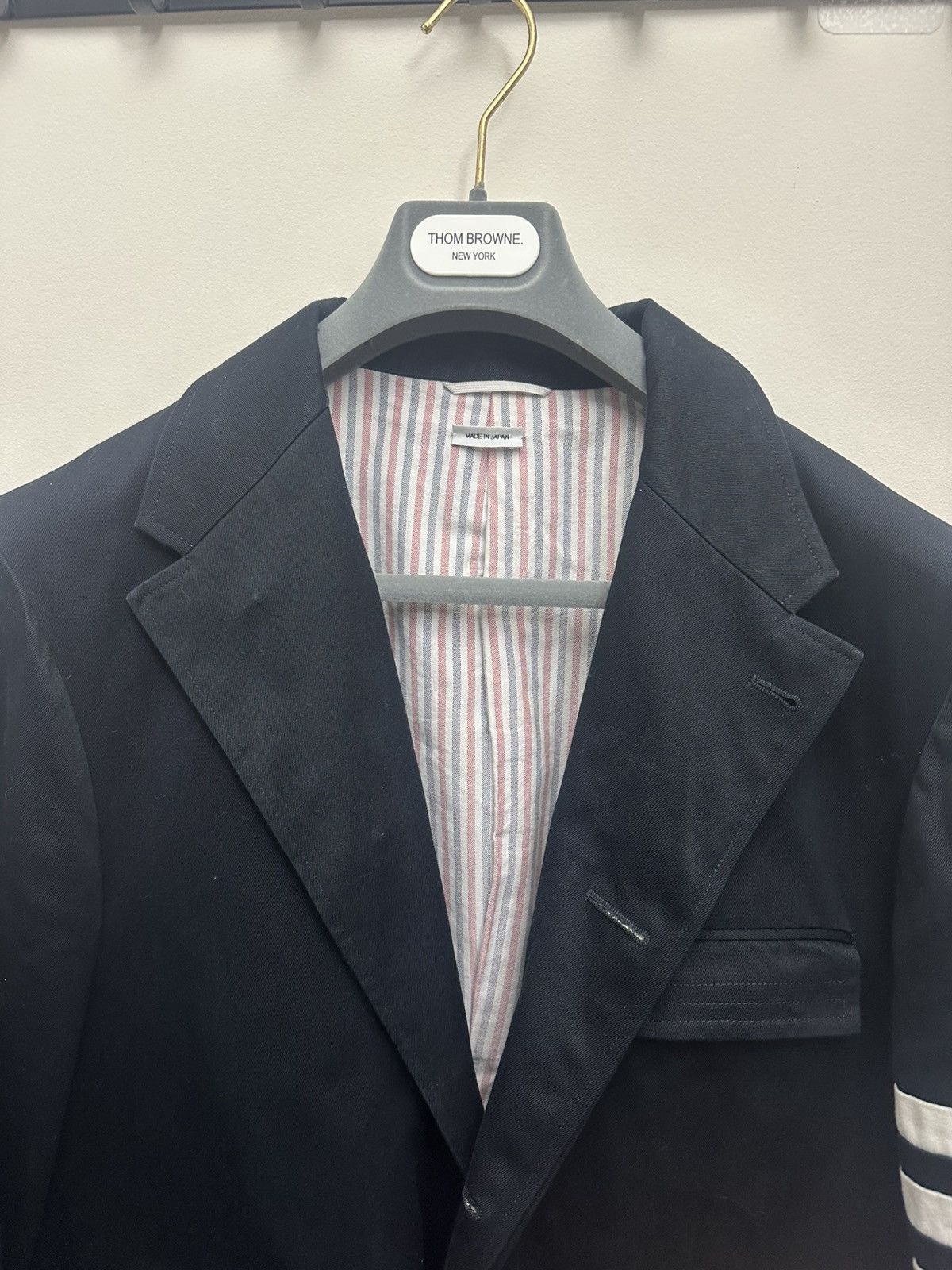 Thom Browne Thom Browne navy chesterfield jacket sz 3 Size US L / EU 52-54 / 3 - 2 Thumbnail