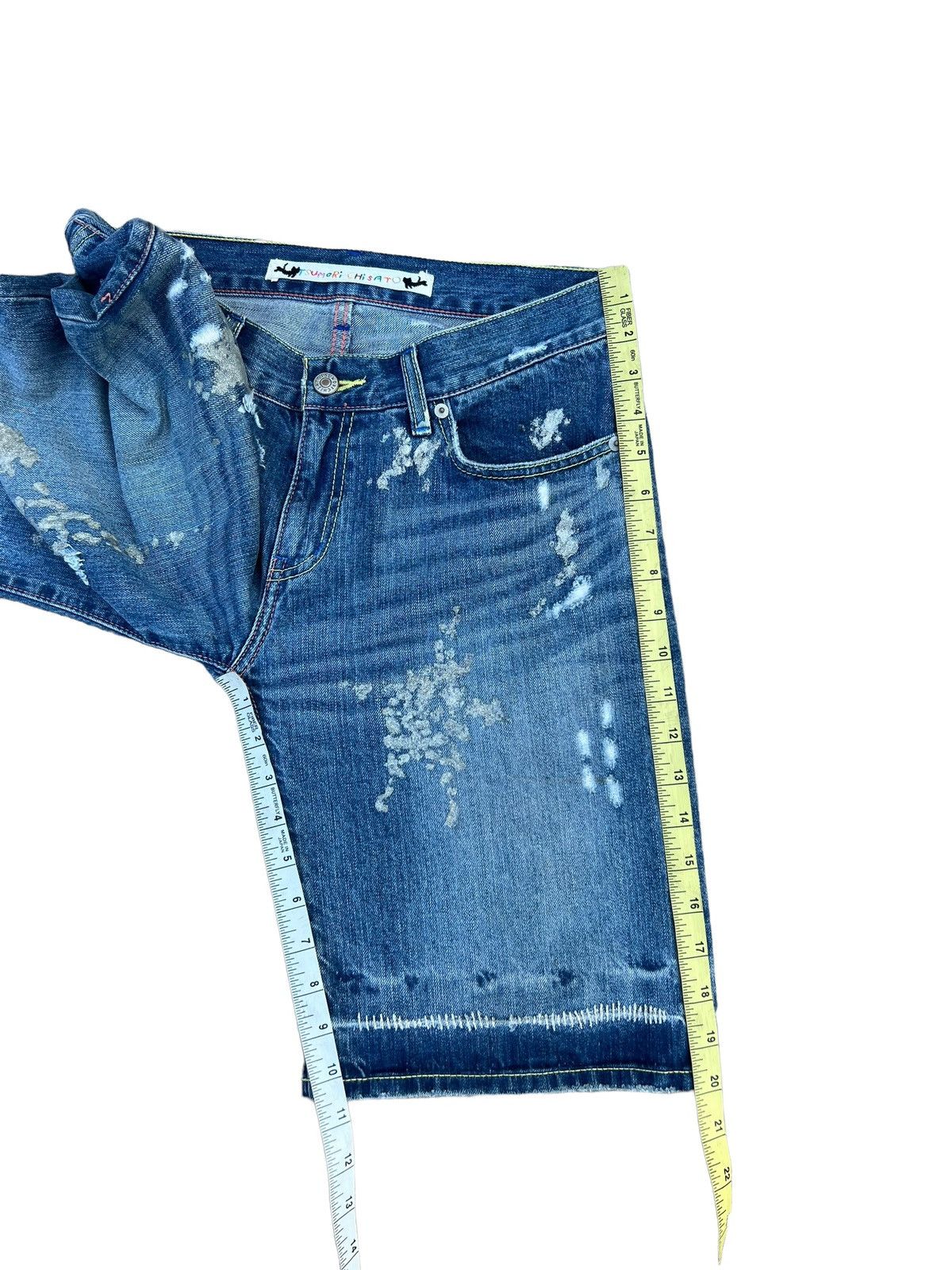Tsumori Chisato Tsumori Chisato Distressed Denim Painter Short Pant Size US 30 / EU 46 - 5 Thumbnail