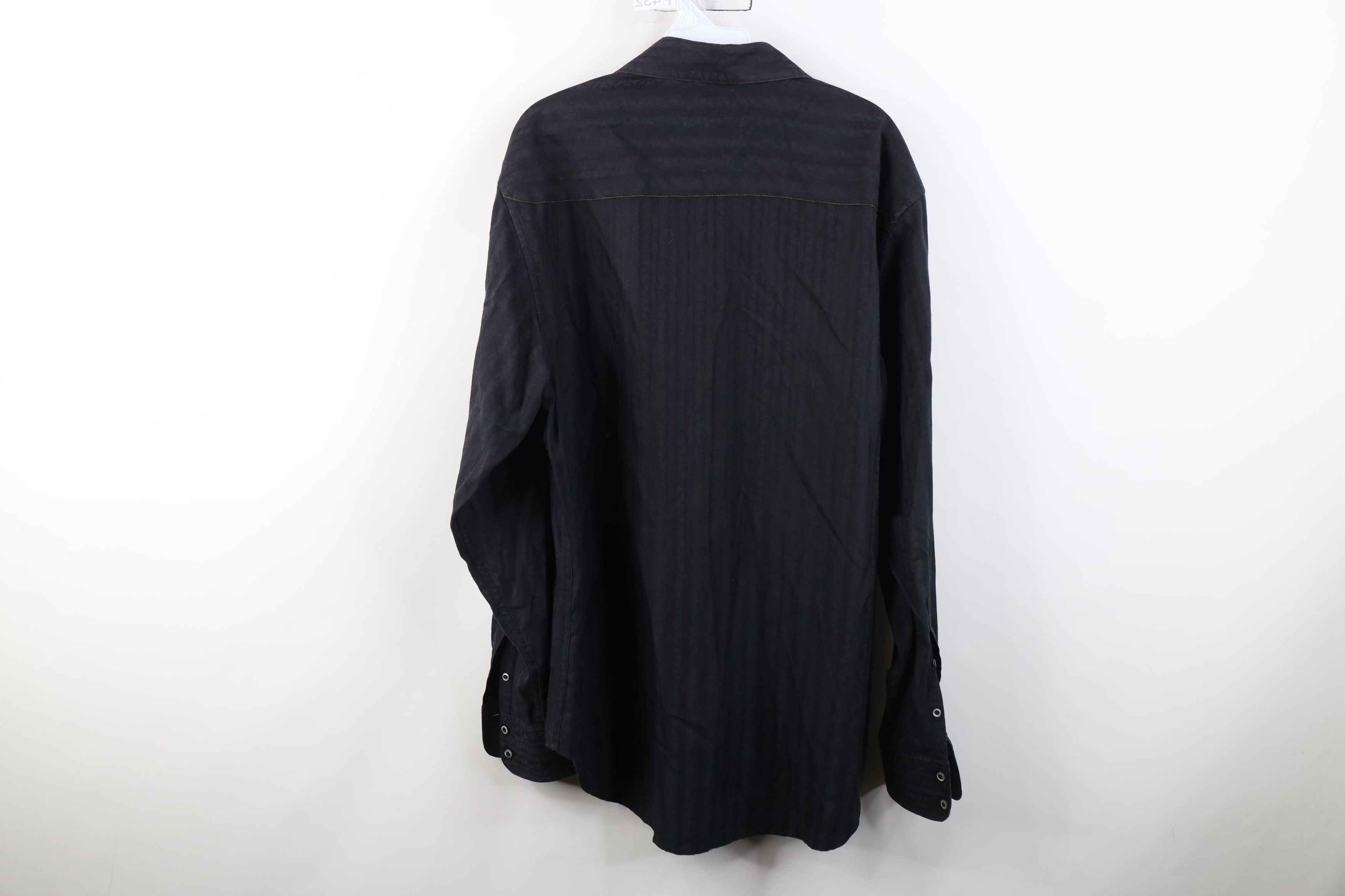 Robert Graham Robert Graham Rainbow Flip Cuff Collared Button Shirt Black Size US L / EU 52-54 / 3 - 14 Thumbnail
