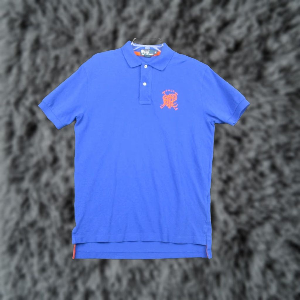 Polo Ralph Lauren VINTAGE Polo Ralph Lauren Polo Shirt Mens M Blue Pique Crest Logo Rugby Size US M / EU 48-50 / 2 - 1 Thumbnail