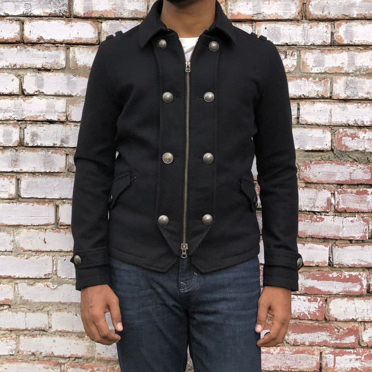 PPFM PPFM Woolen Double Breasted Design Zipper Jacket Size US M / EU 48-50 / 2 - 3 Thumbnail