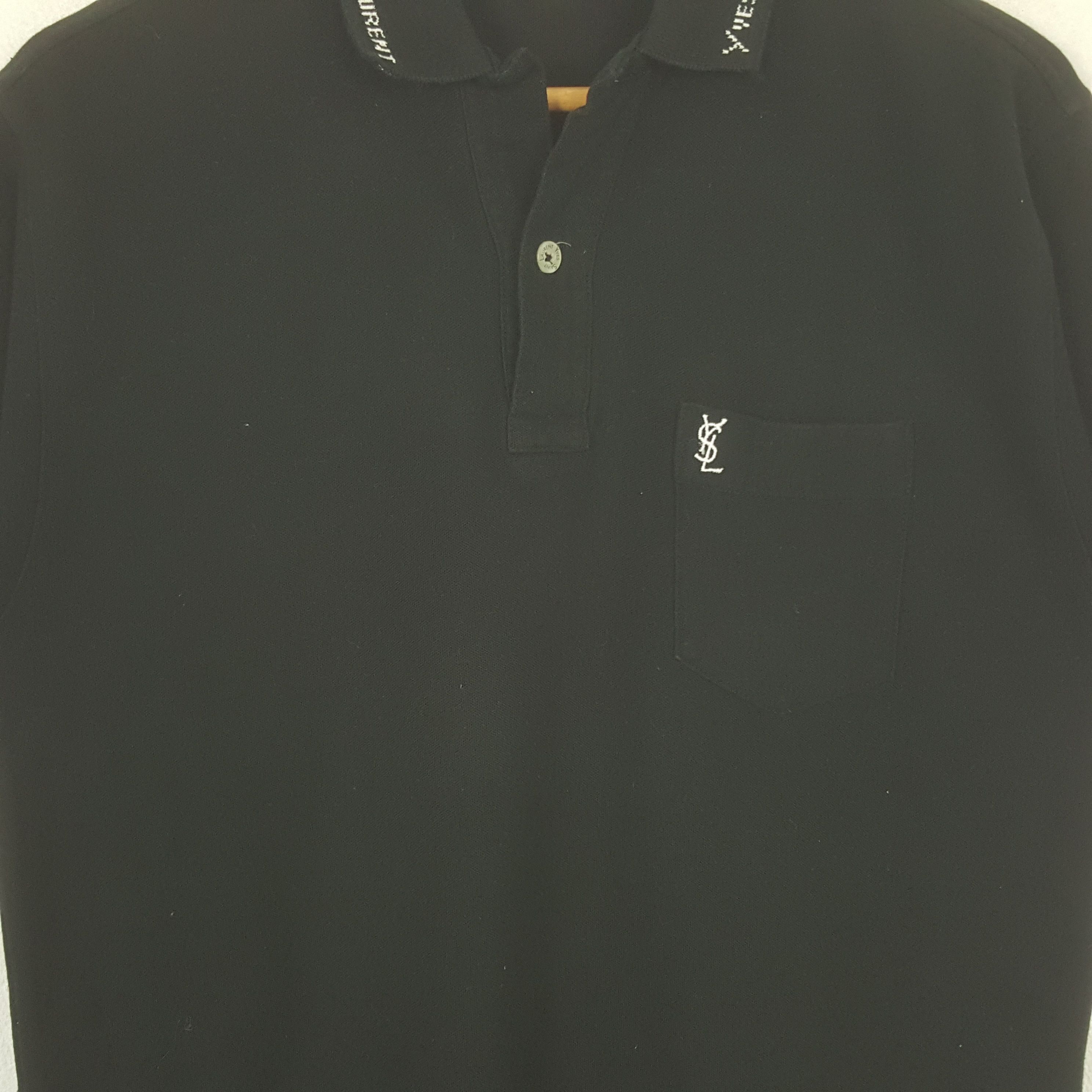 Yves Saint Laurent Vintage Yves Saint Laurent Designer Polos C301N42 Size US M / EU 48-50 / 2 - 2 Thumbnail