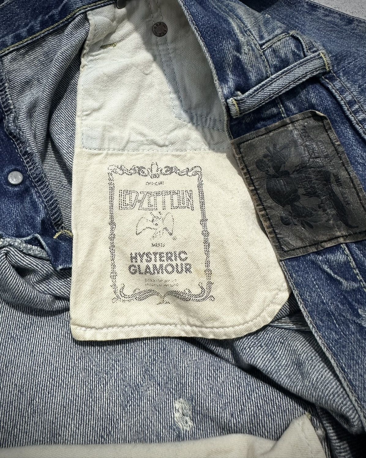Hysteric Glamour × If Six Was Nine Hysteric Glamour Led Zeppelin Flared Jeans Vkei Size US 32 / EU 48 - 10 Thumbnail