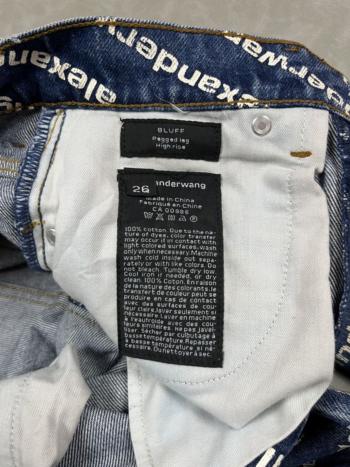 Alexander Wang Alexander wang overprint denim pants Size US 26 / EU 42 - 12 Thumbnail
