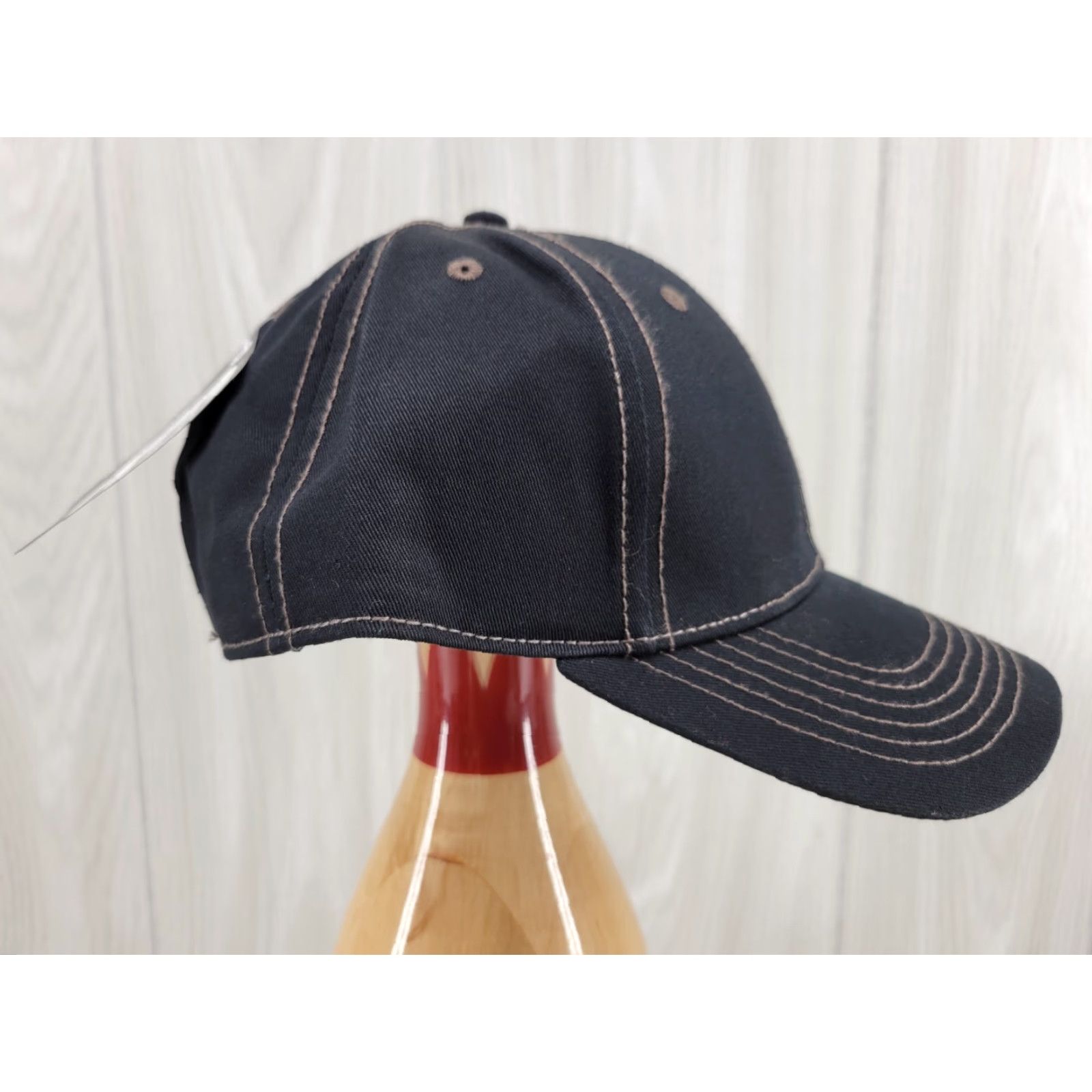 Vintage Professional's Choice NWT Blank Black Hat Trucker Hat Adjustable Unisex Adults Black USA - Cotton Twill Cap Size ONE SIZE - 4 Thumbnail