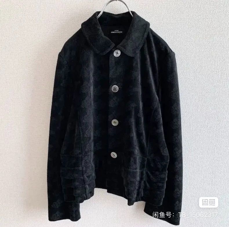 Comme des Garcons Comme des Garcons Black velvet dark flower print dark wind Size XS / US 0-2 / IT 36-38 - 1 Thumbnail