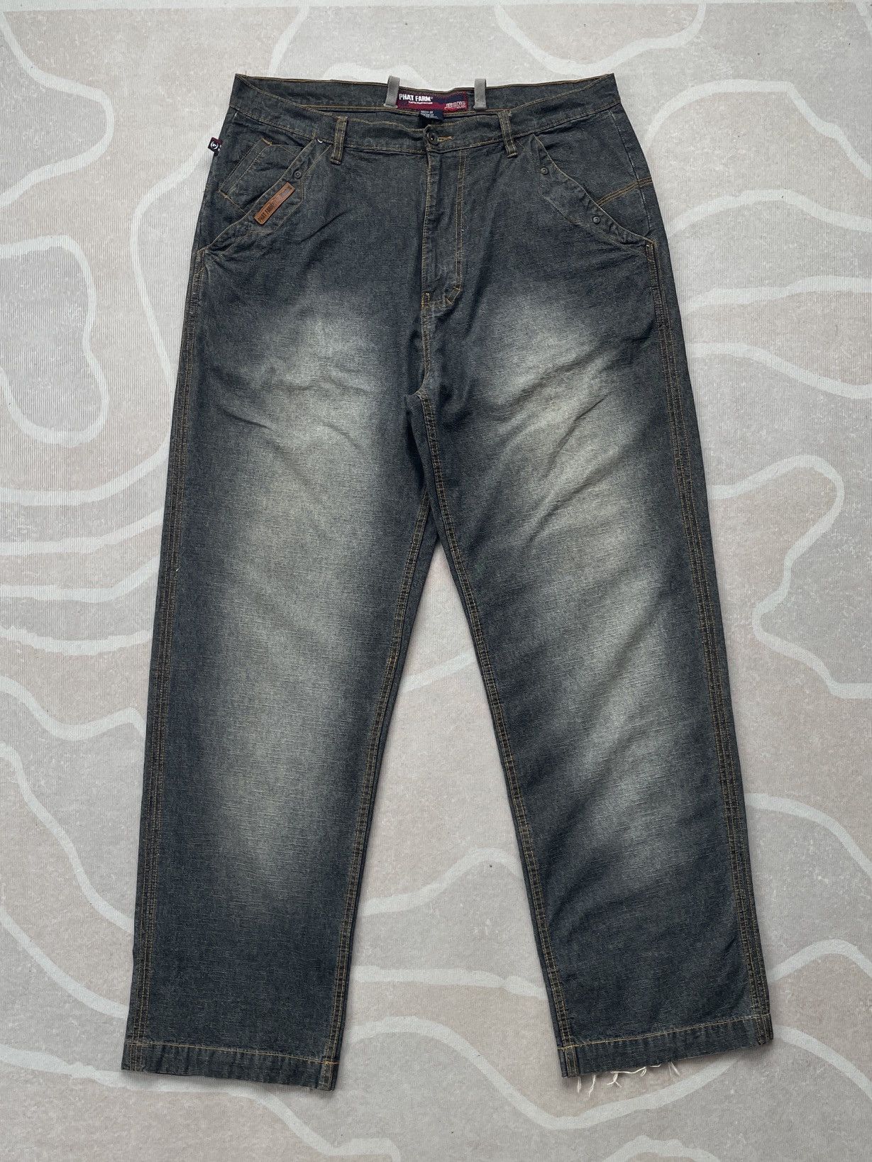 Phat Farm Vintage Phat Farm Baggy Denim Size US 37 - 2 Thumbnail