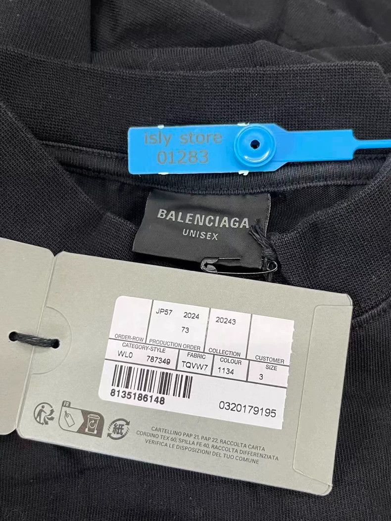 Balenciaga Balenciaga Dual Ring Flame Logo Round Neck Casual Short Sl Size US L / EU 52-54 / 3 - 5 Thumbnail