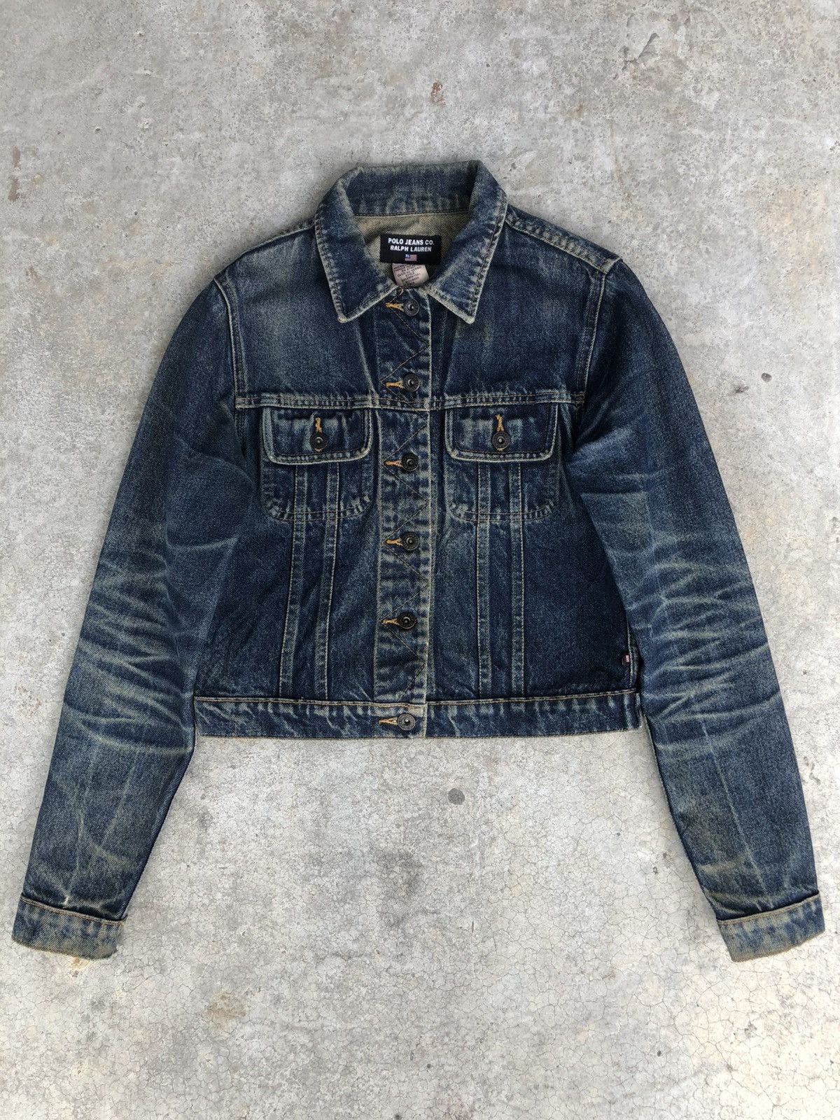 Ralph Lauren Vintage RL Ralph Lauren Denim Jacket Distressed Denim Size US XS / EU 42 / 0 - 1 Thumbnail
