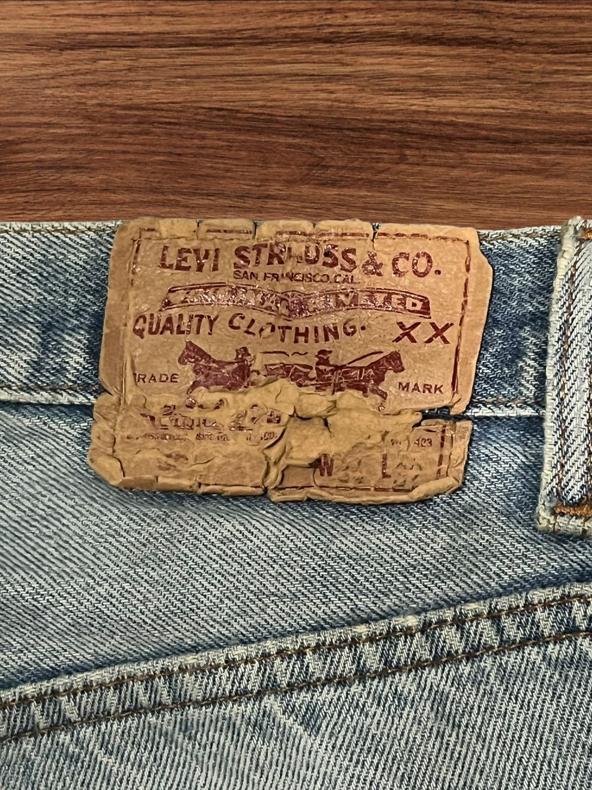 Levi's × Vintage ⚡️80’s⚡️Vintage Levi’s 501XX Made in USA - 90s Denim W34 L32 Size US 34 / EU 50 - 12 Thumbnail