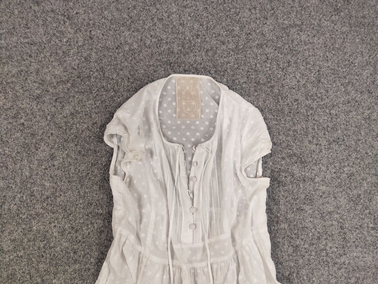 Japanese Brand Yangany Japan Made Design Light white Dress Size XS / US 0-2 / IT 36-38 - 7 Thumbnail