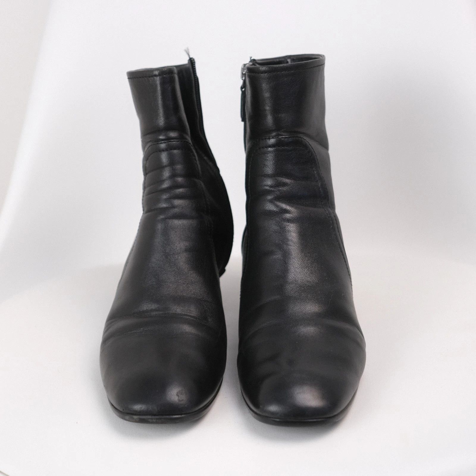 Prada Prada Calzature Donna Black Leather Boots Size 37 City Boots Size US 7.5 / IT 37.5 - 4 Thumbnail