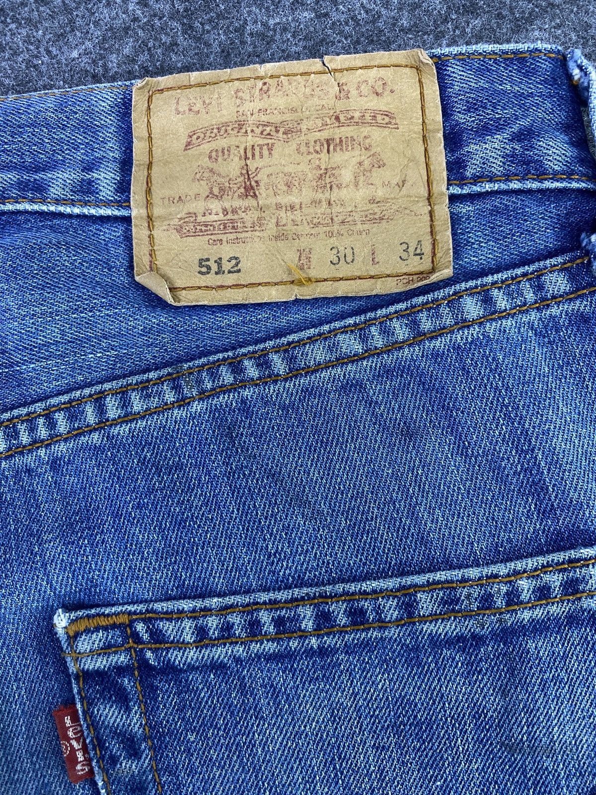 Jean × Levi's × Vintage Vintage Levis 512 Distresses Blue Wash Jeans - J872 Size US 30 / EU 46 - 11 Thumbnail