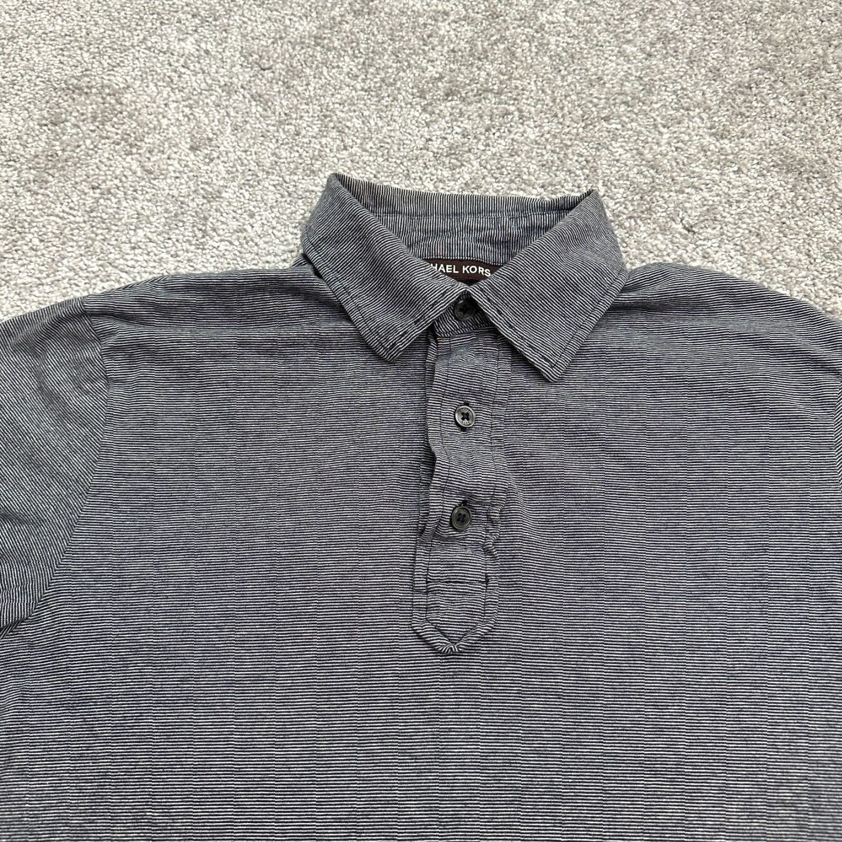 Michael Kors Michael Kors Shirt Mens Small Gray Short Sleeve Cotton Outdoor Casual Polo Size US S / EU 44-46 / 1 - 3 Thumbnail