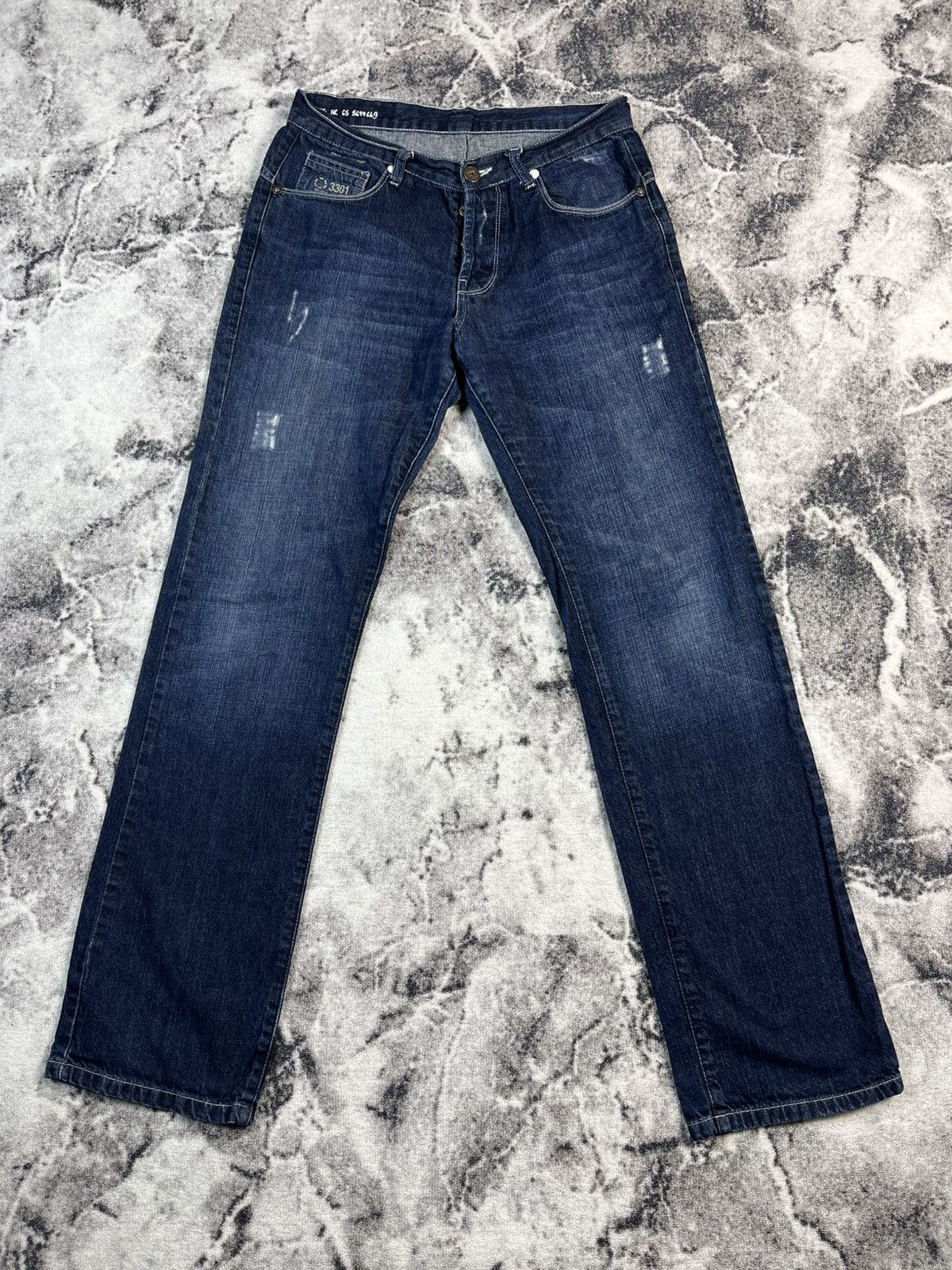 G-Star G-Star Raw 3301 Jeans Dark Wash Straight W32 Size US 32 / EU 48 - 2 Thumbnail