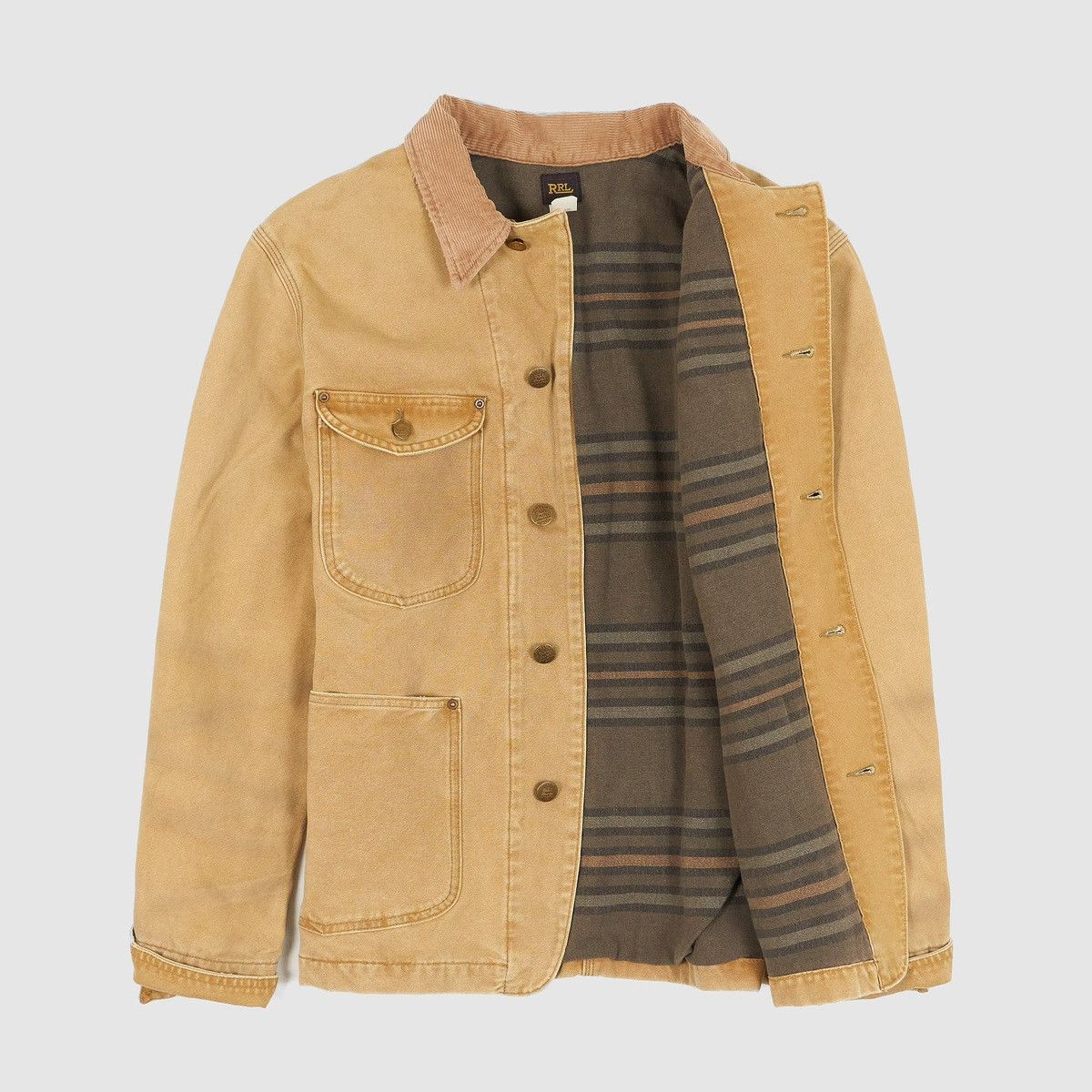 RRL Ralph Lauren Double RL Lynn Wool Lined Work Jacket Size US XL / EU 56 / 4 - 11 Thumbnail