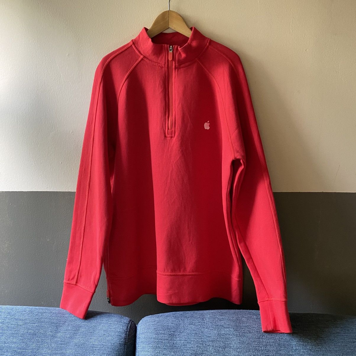 Apple Apple Red Quarter-Zip Staff Sweatshirt Size US M / EU 48-50 / 2 - 15 Thumbnail