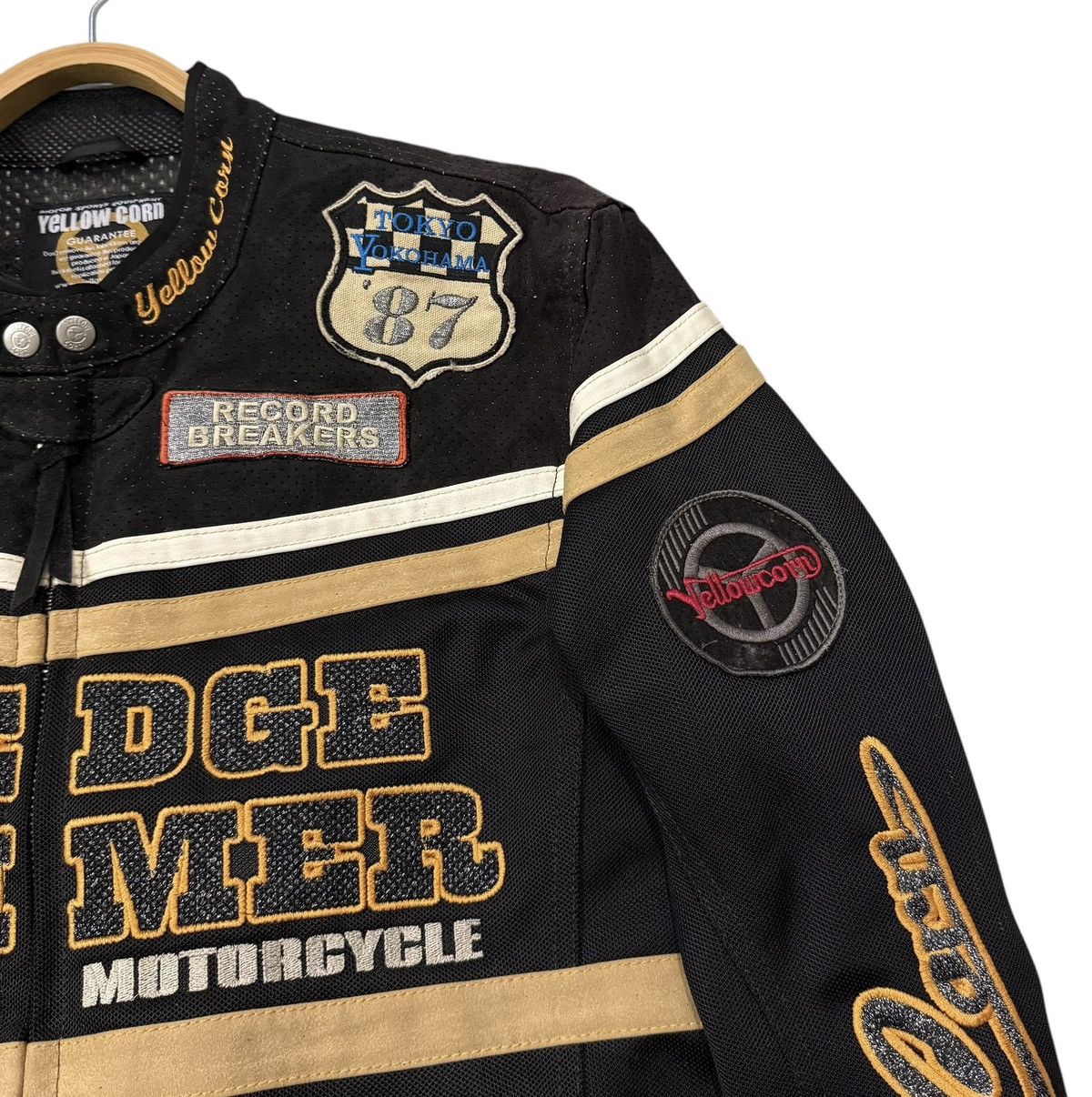 YELLOW CORN Vintage Yellow Corn Sledgehammer Racing Moto Safety Jacket Size US L / EU 52-54 / 3 - 2 Thumbnail