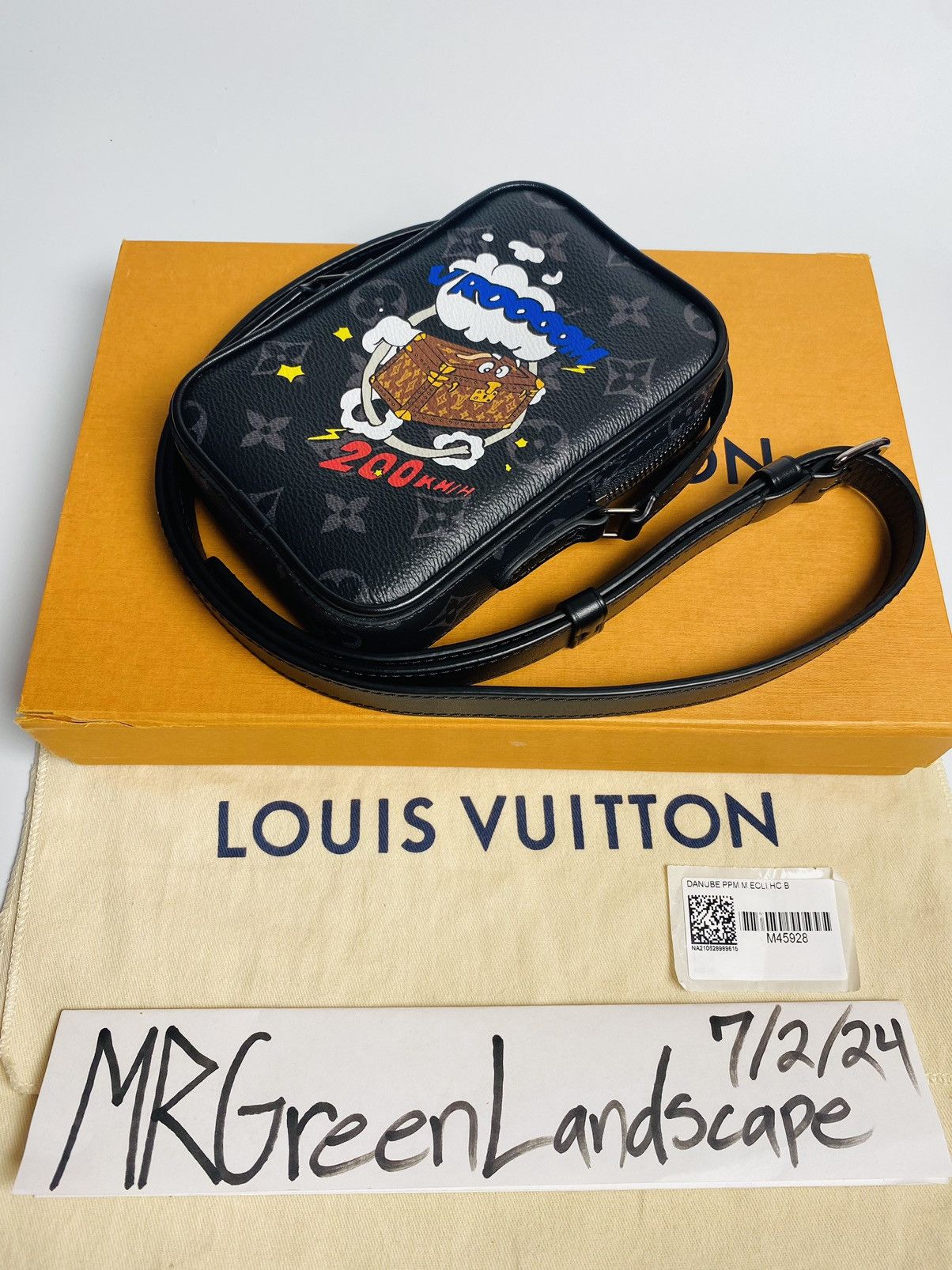 Louis Vuitton Louis Vuitton Monogram Eclipse Vroom Danube Bag Size ONE SIZE - 5 Thumbnail