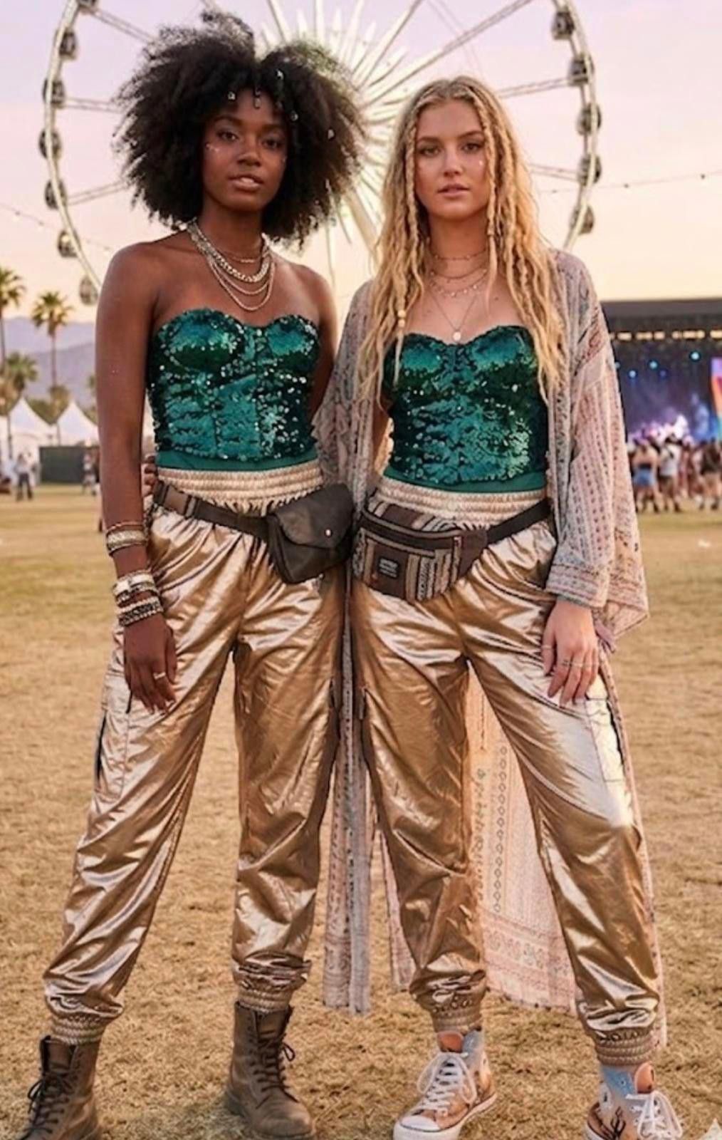 Other Zara Emerald Green Sequin bodysuit Coachella 2026 cod.1396 Size S / US 4 / IT 40 - 1 Thumbnail