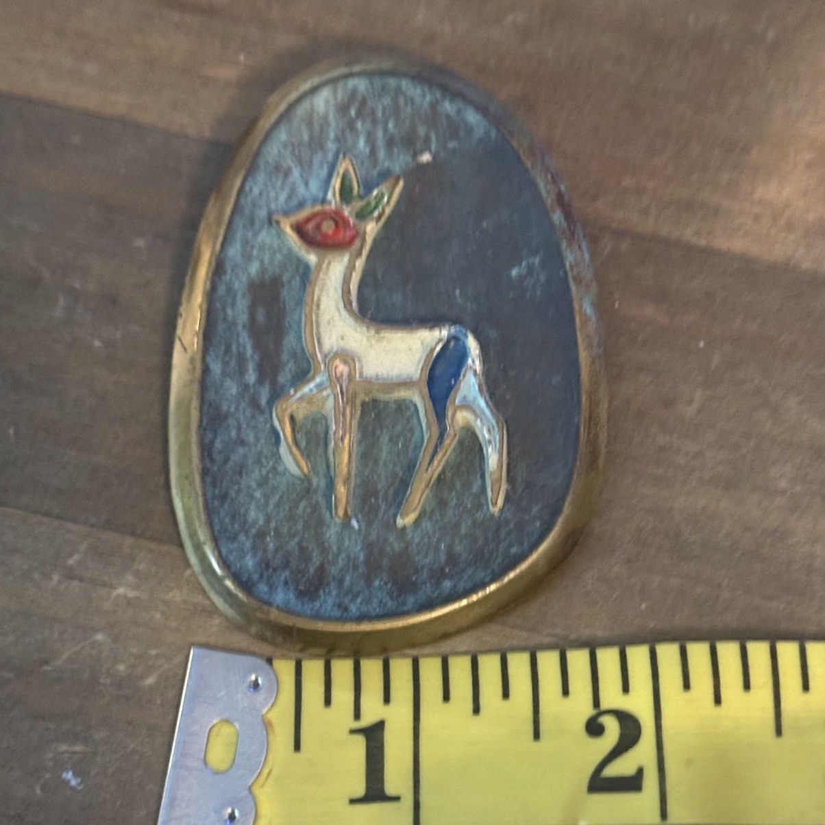 Vintage Vintage brass Doe deer brooch Size ONE SIZE - 2 Thumbnail