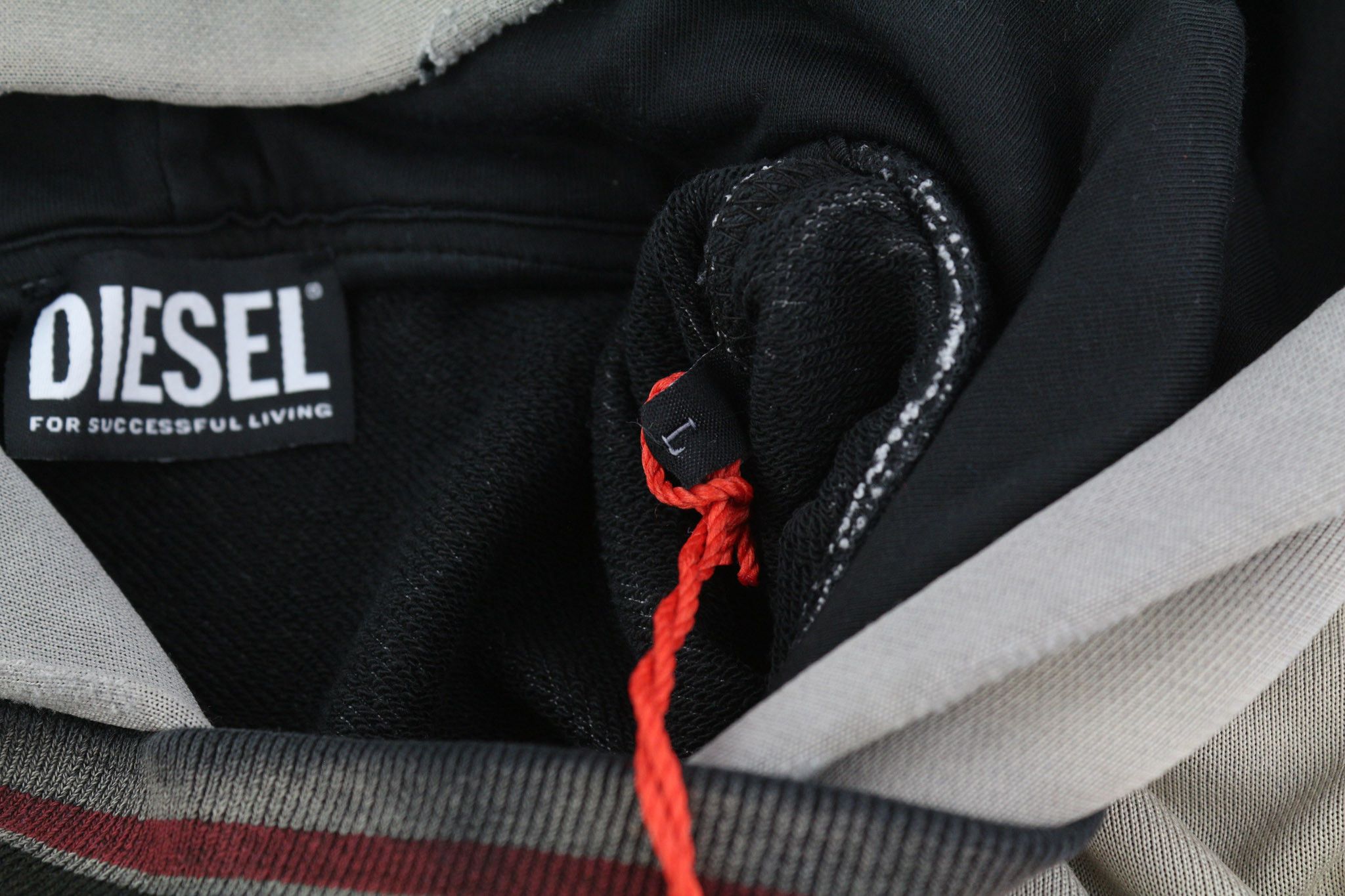 Diesel S-NEKKI L Washed Kangaroo Pocket Hoodie 40374 Size US L / EU 52-54 / 3 - 7 Thumbnail