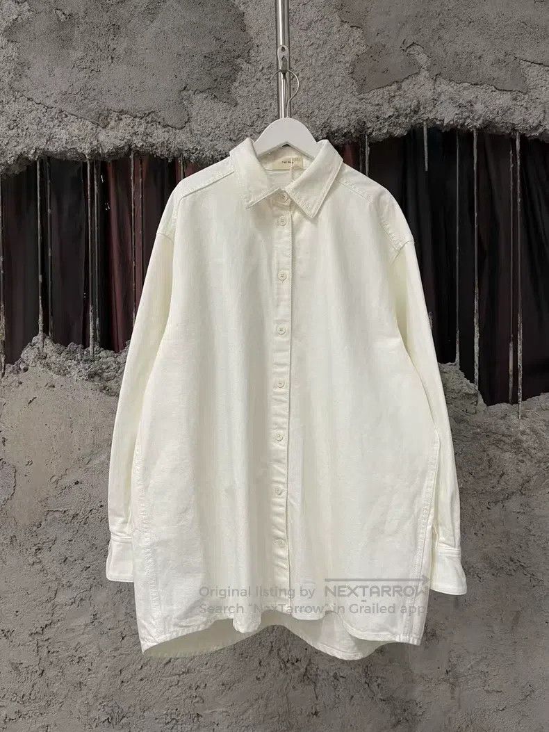 The Row The row White denim shirt Size XS / US 0-2 / IT 36-38 - 1 Thumbnail