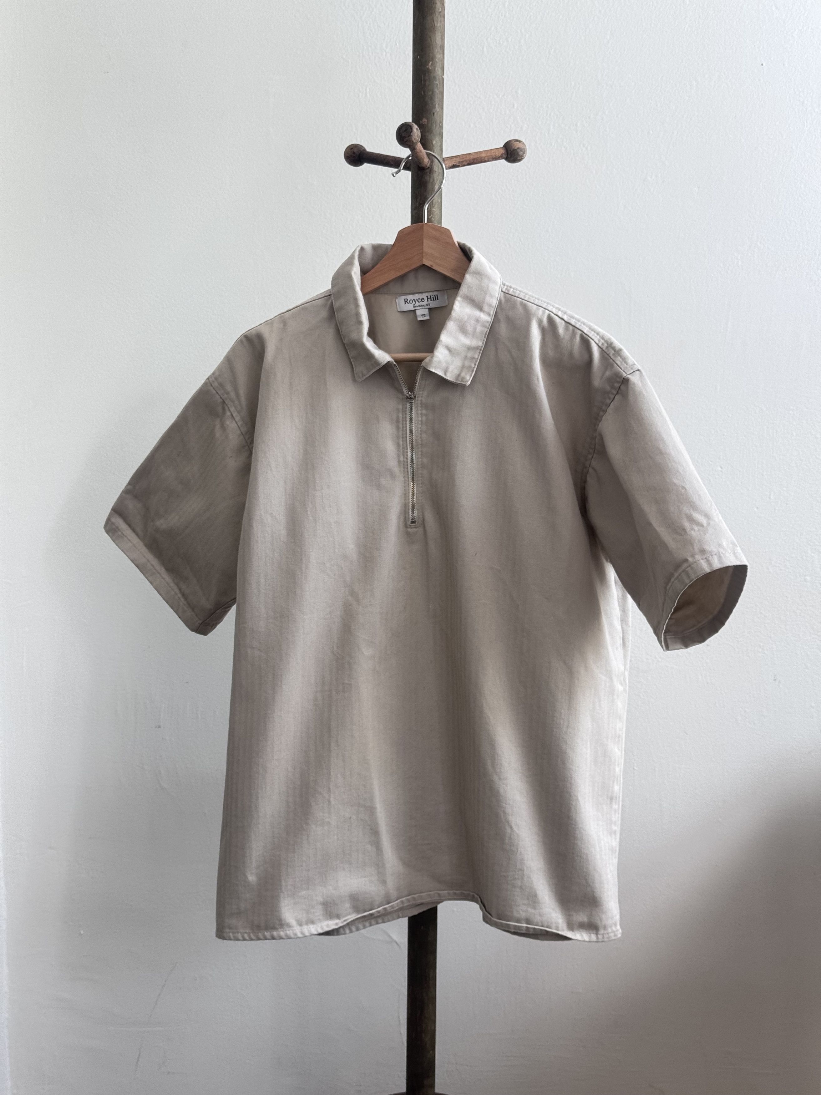 Other Royce Hill Cotton Herringbone Quarter Zip Polo Size US S / EU 44-46 / 1 - 3 Thumbnail