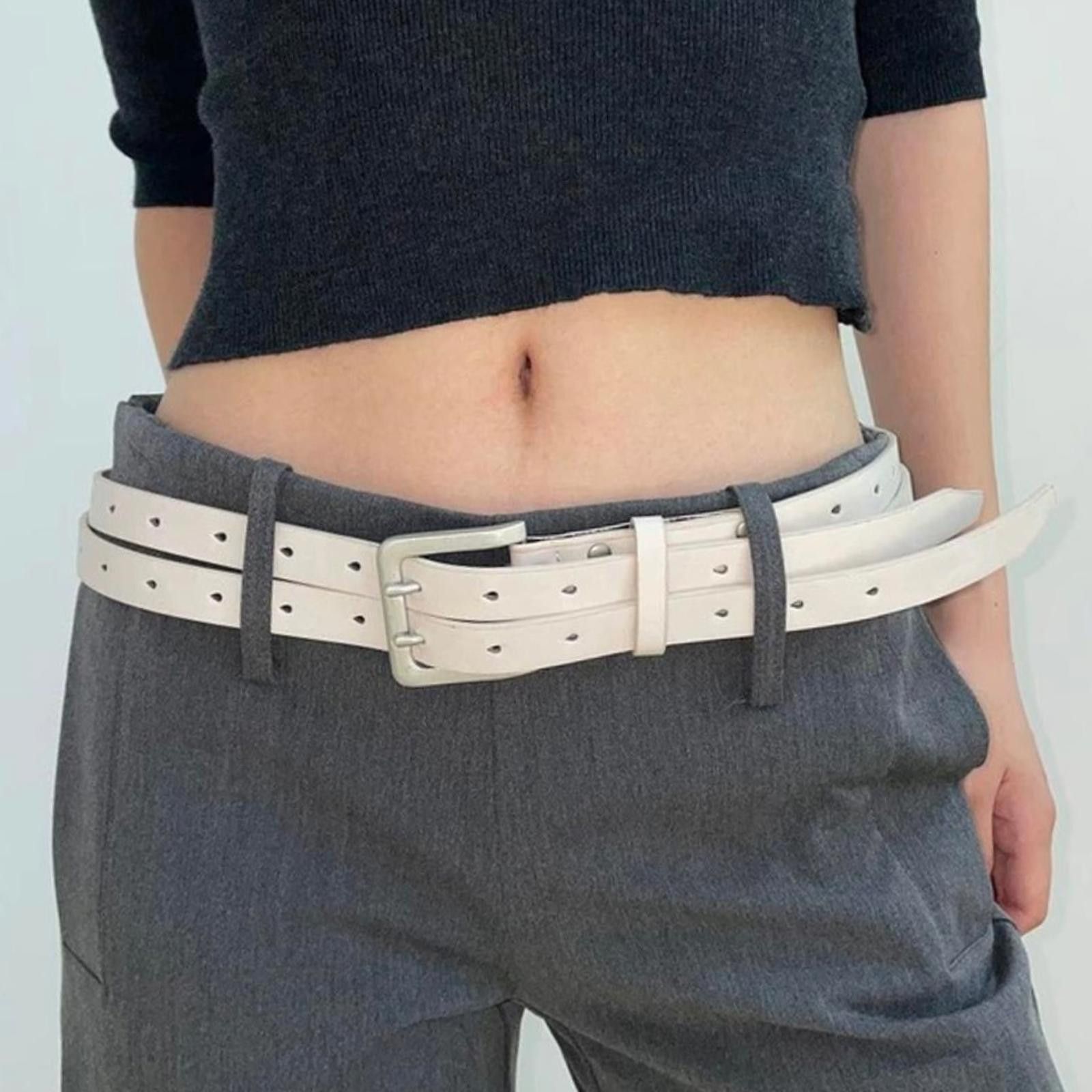 Japanese Brand Y2K Casual Layered Buckle Modern Belt Size ONE SIZE - 3 Thumbnail