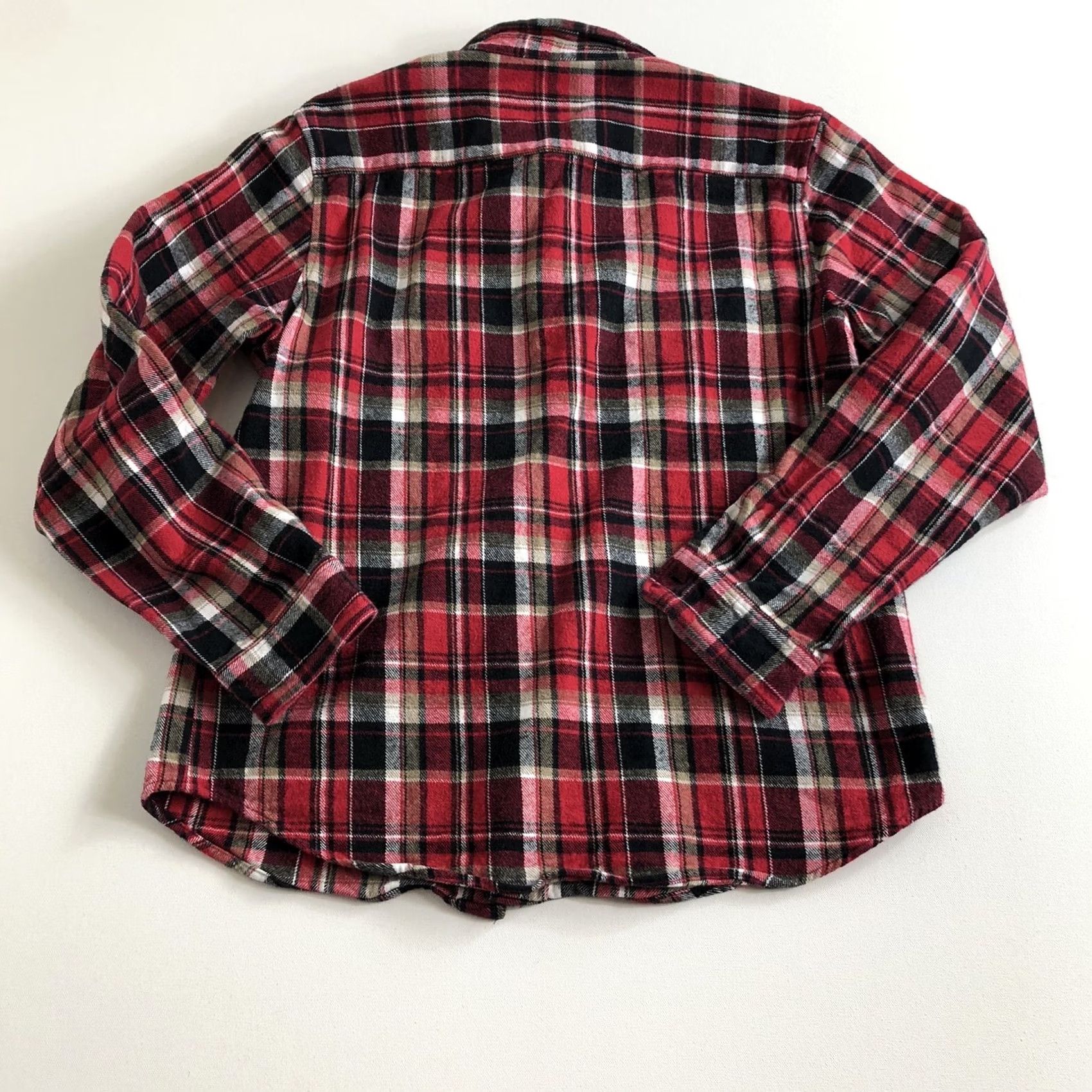 Vintage VINTAGE Slate and Stone Heavy Flannel Shirt Shacket Red Plaid Mens Size Large Size US L / EU 52-54 / 3 - 2 Thumbnail