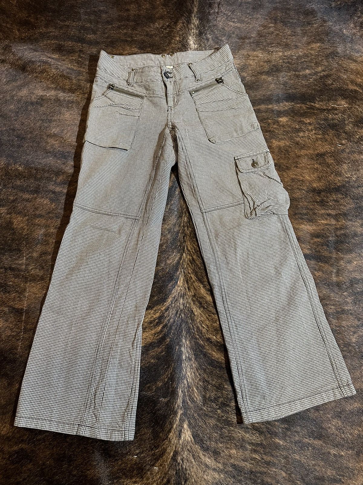 Japanese Brand × Vintage Japanese brand flare cargo pants Size US 29 - 1 Thumbnail