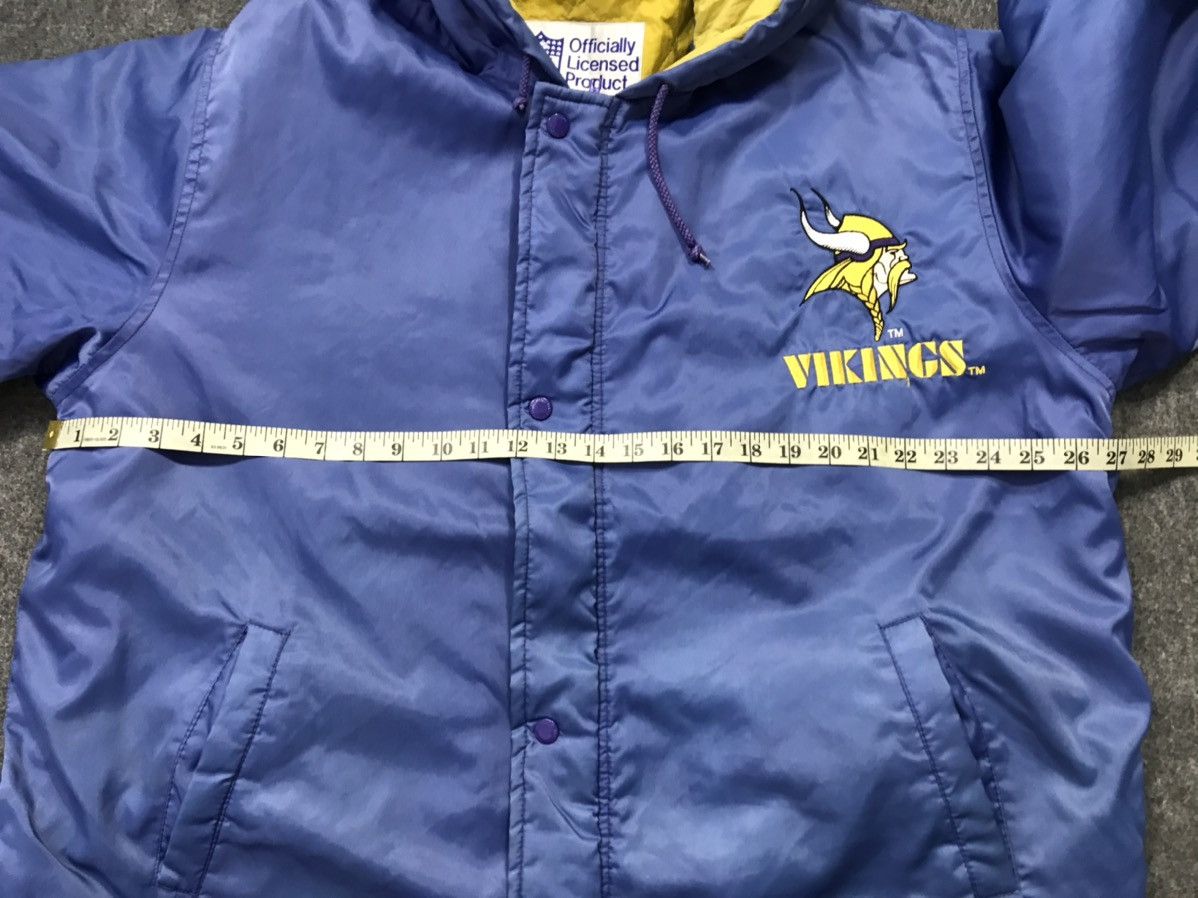 NFL NFL Viking Team Hooded Jacket Quilted Padded Inner Big Logo Size US XL / EU 56 / 4 - 11 Thumbnail