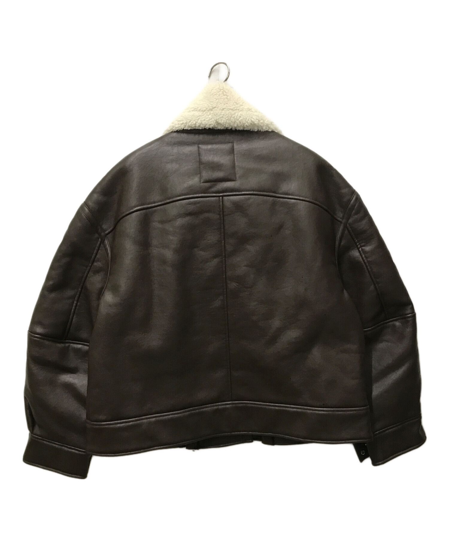 Y/Project Y/PROJECT Eco-mutton Rider's Jacket Brown L Size L / US 10 / IT 46 - 2 Thumbnail