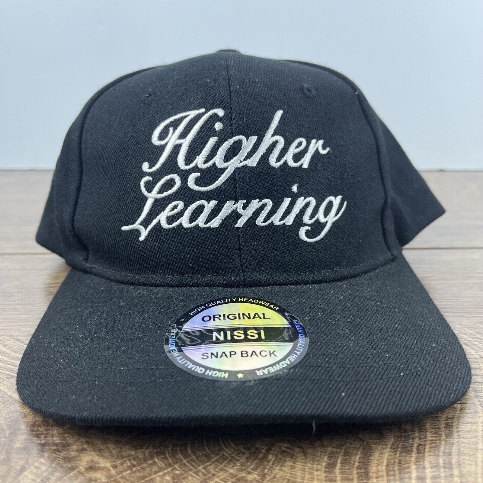 Other Higher Learning Hat Snapback Hat Black Hat Adjustable Black Size ONE SIZE - 4 Thumbnail
