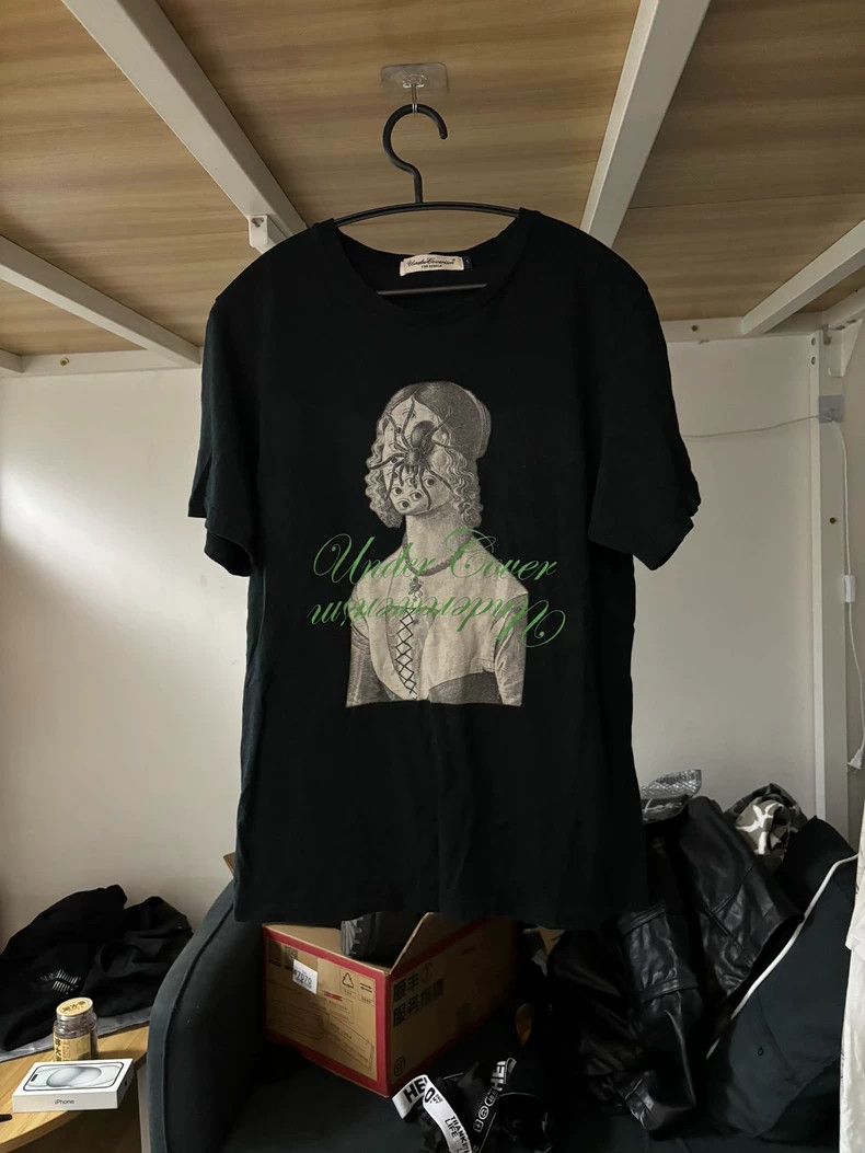 トップス undercover 2020SS spider  pleats shirts UNDERCOVER SS 2020 PLEATED SPIDERWEB COLLARED SHIRT