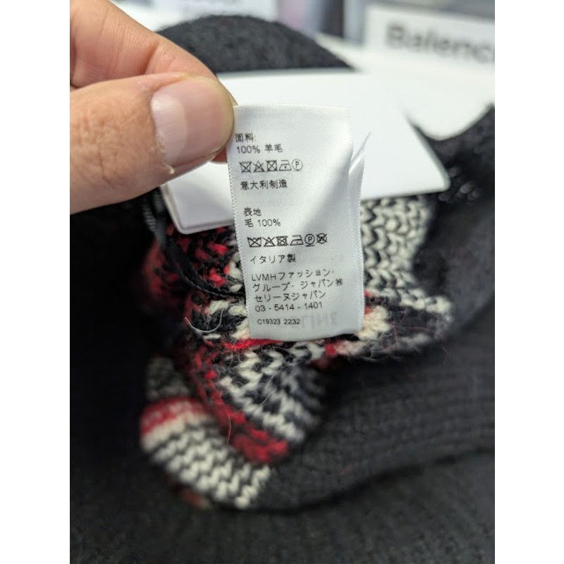 Celine o1rshd1 Boxy Crew Neck Sweater in Snowflake Jacquard Wool Size US S / EU 44-46 / 1 - 19 Thumbnail