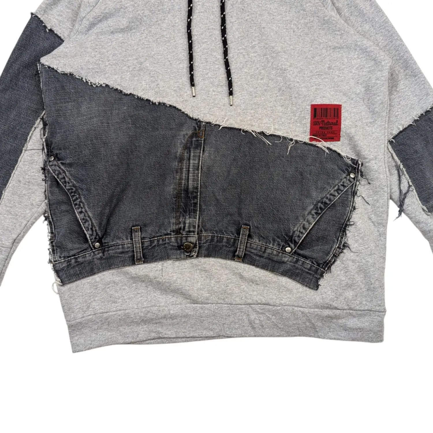 Japanese Brand ACQUA & LIMONE Italy Custom Denim Jeans Hoodie Sweatshirt Size US XL / EU 56 / 4 - 6 Thumbnail