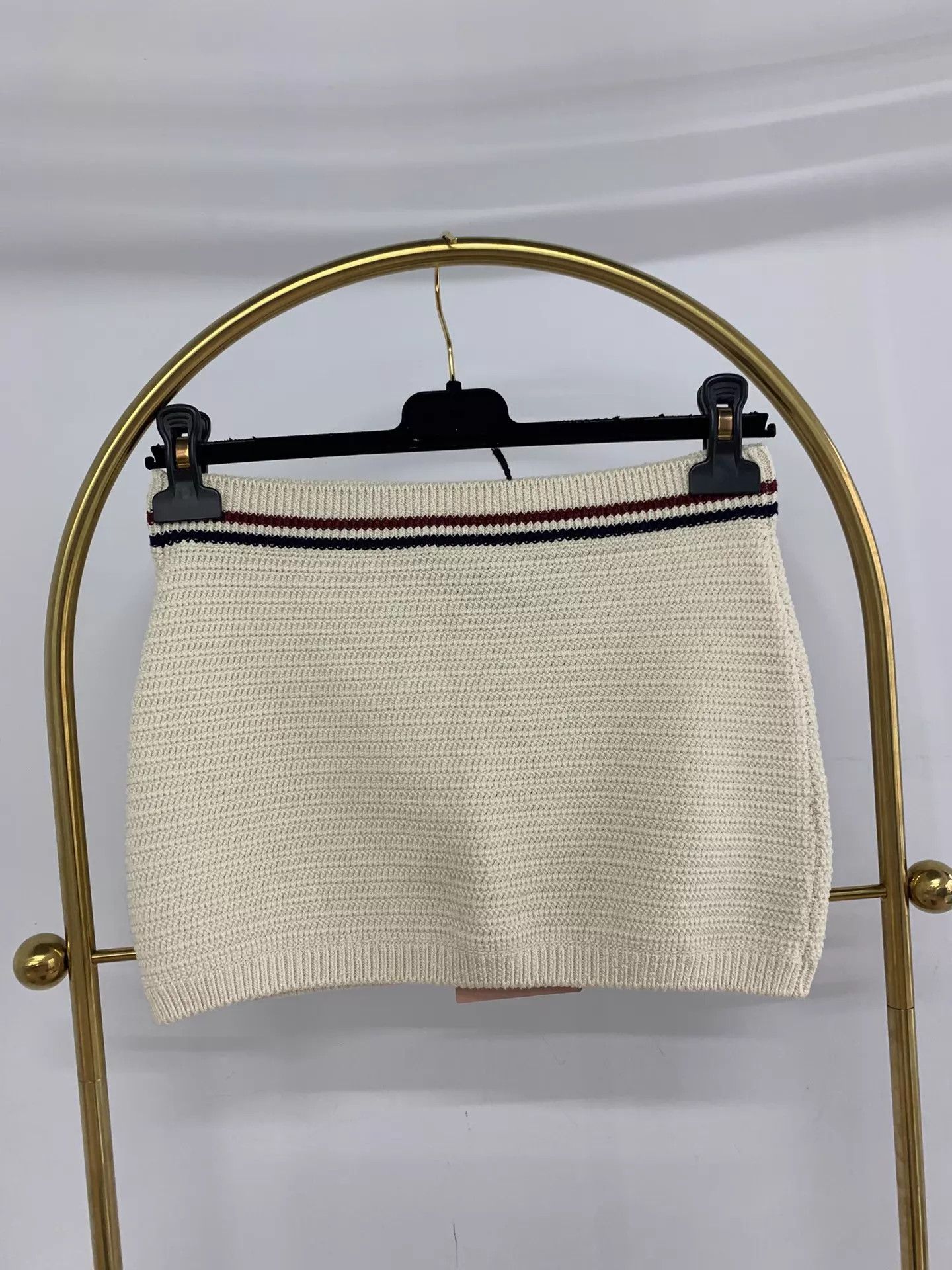 Miu Miu MIU MIU beige knit skirt 36 new with tags Size 25" / US 0 / IT 36 - 3 Thumbnail
