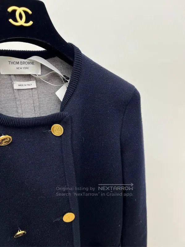 Thom Browne Thom Browne Women's White Cardigan Sweater . Size M / US 6-8 / IT 42-44 - 4 Thumbnail