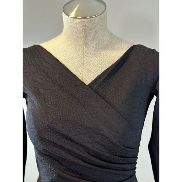 Chiara Boni Chiara Boni La Petite Robe Snake Embossed Print Dress in Bla Size M / US 6-8 / IT 42-44 - 4 Thumbnail