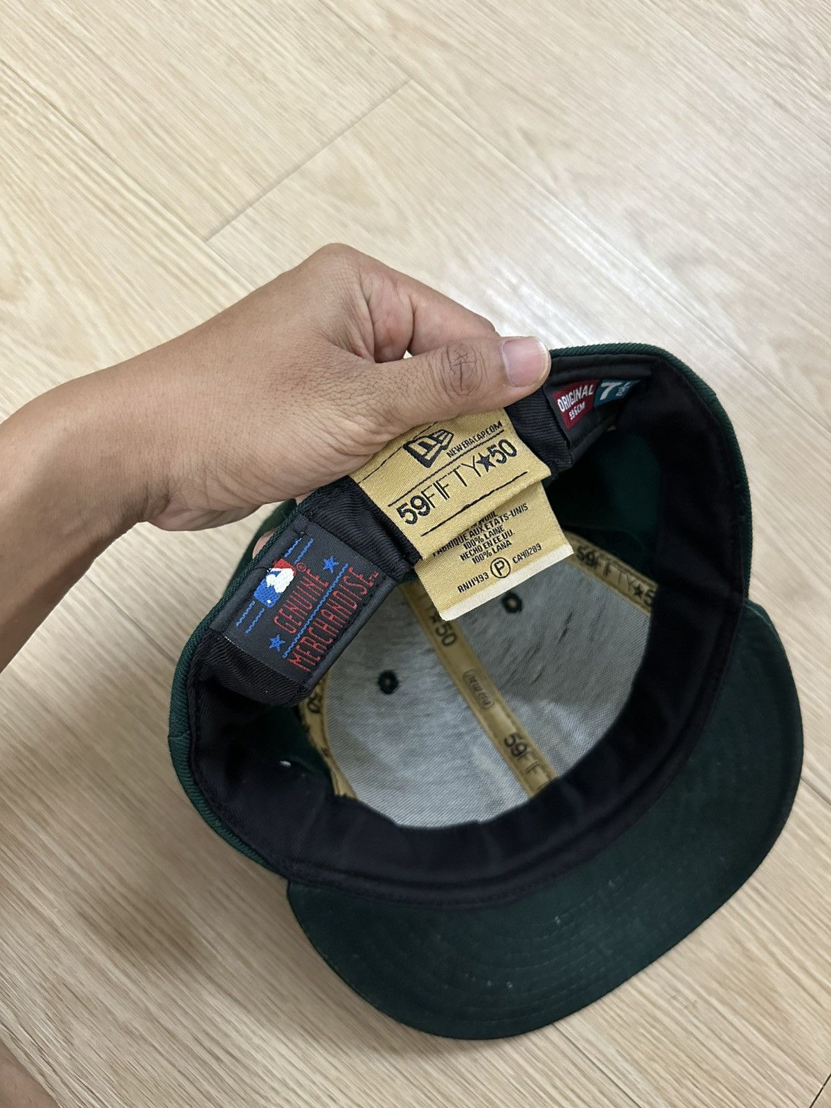 MLB × New York Yankees × Vintage Rare Vintage New York Yankees New Era Made In USA Full Cap Size ONE SIZE - 7 Thumbnail