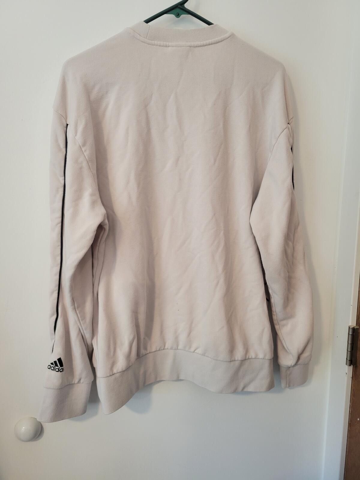 Adidas Adidas Light Beige Crewneck Sweatshirt Medium Size US M / EU 48-50 / 2 - 2 Thumbnail