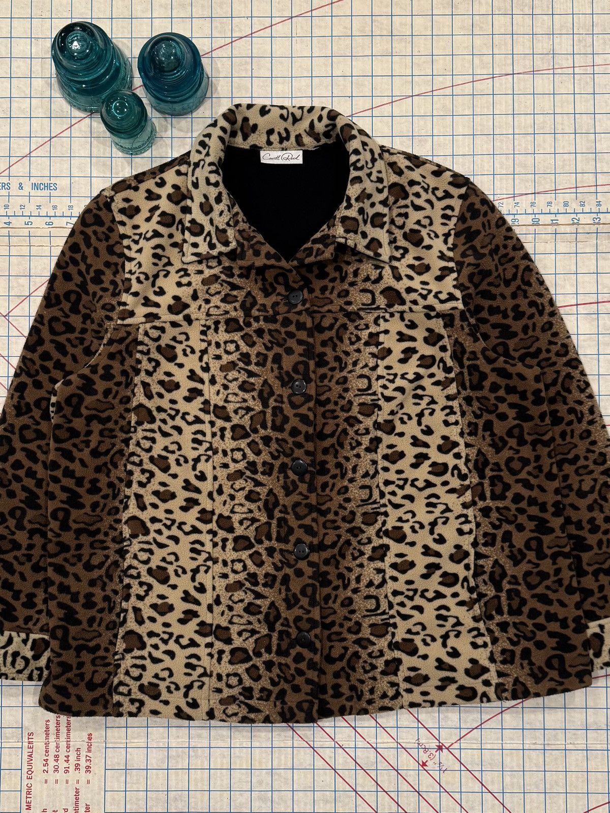 Vintage Vintage Carroll Reed Leopard Print Fleece Jacket Fits W - XL Size XL / US 12-14 / IT 48-50 - 2 Thumbnail